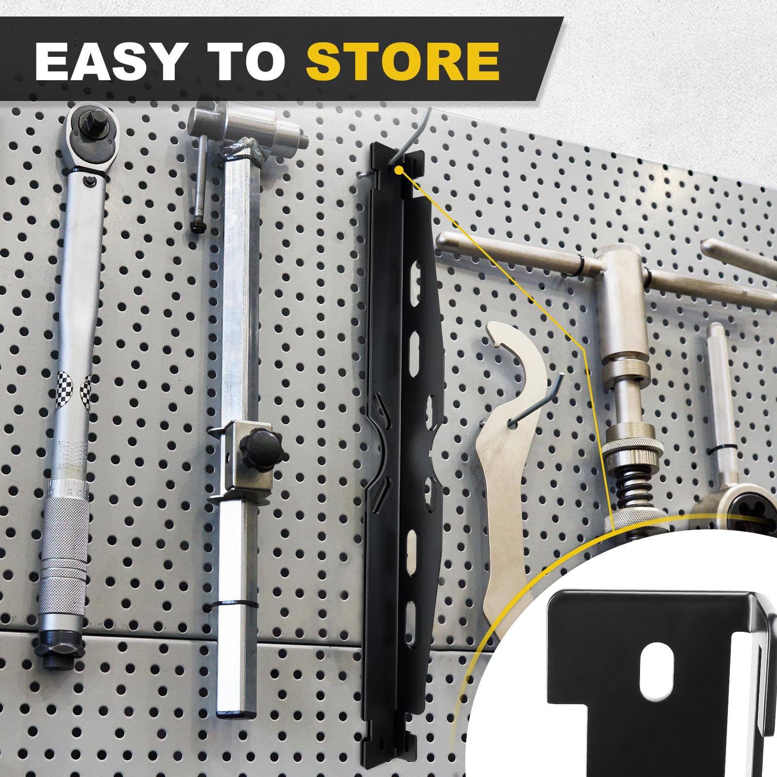 SKYJDM 2-Pack Black Wheel Alignment Plates Tool Kit with Measuring Tapes for Car Truck SUV - Durable Toe Plates