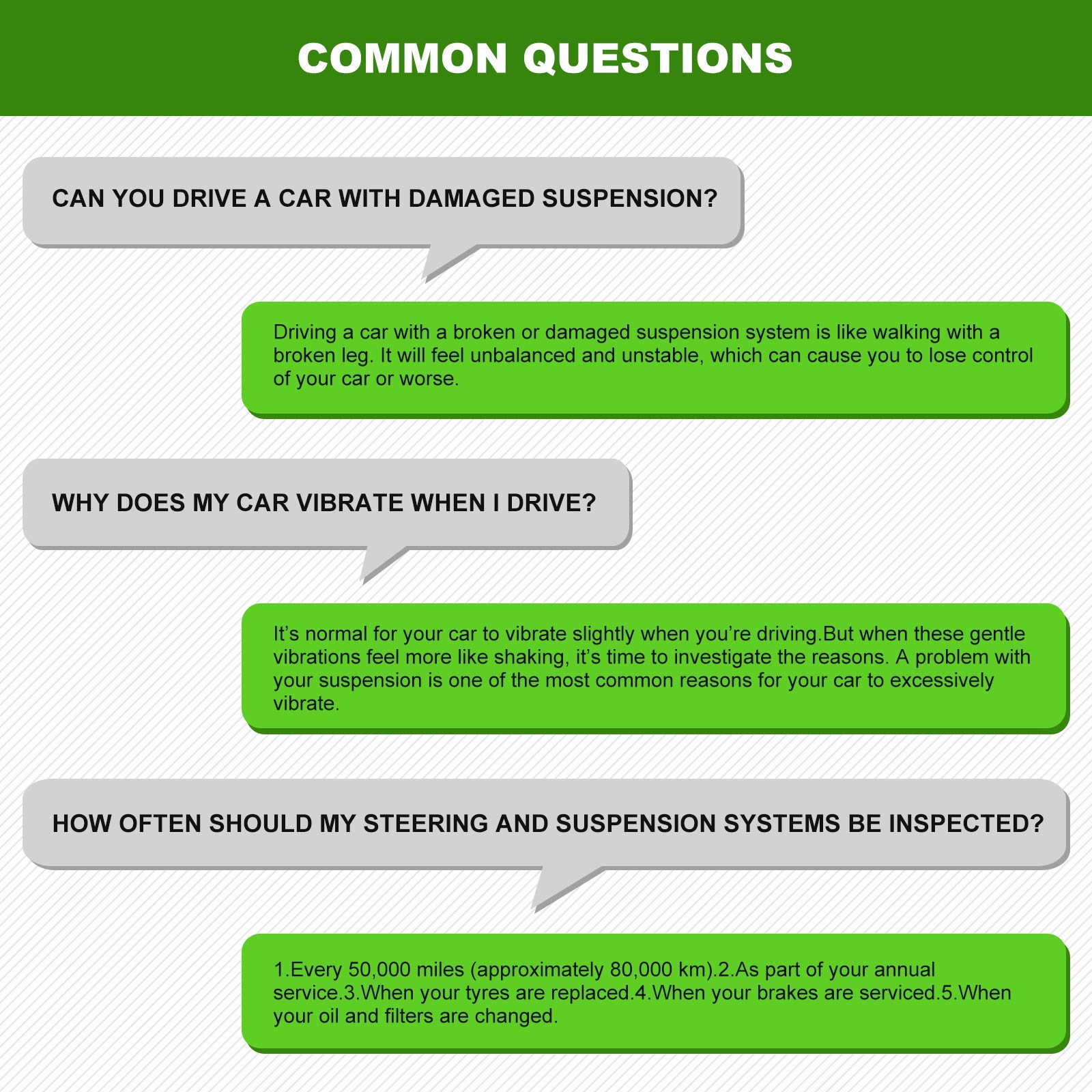 SCITOO 2pcs Suspension Kit Front Sway Bar Links - Naturally Aspirated - 9.86 Inch Center to Center Kit 05-10 for Chevy Cobalt 06-11 for Chevy HHR 07-10 for Pontiac G5 05-06 06 for Pontiac Pursuit
