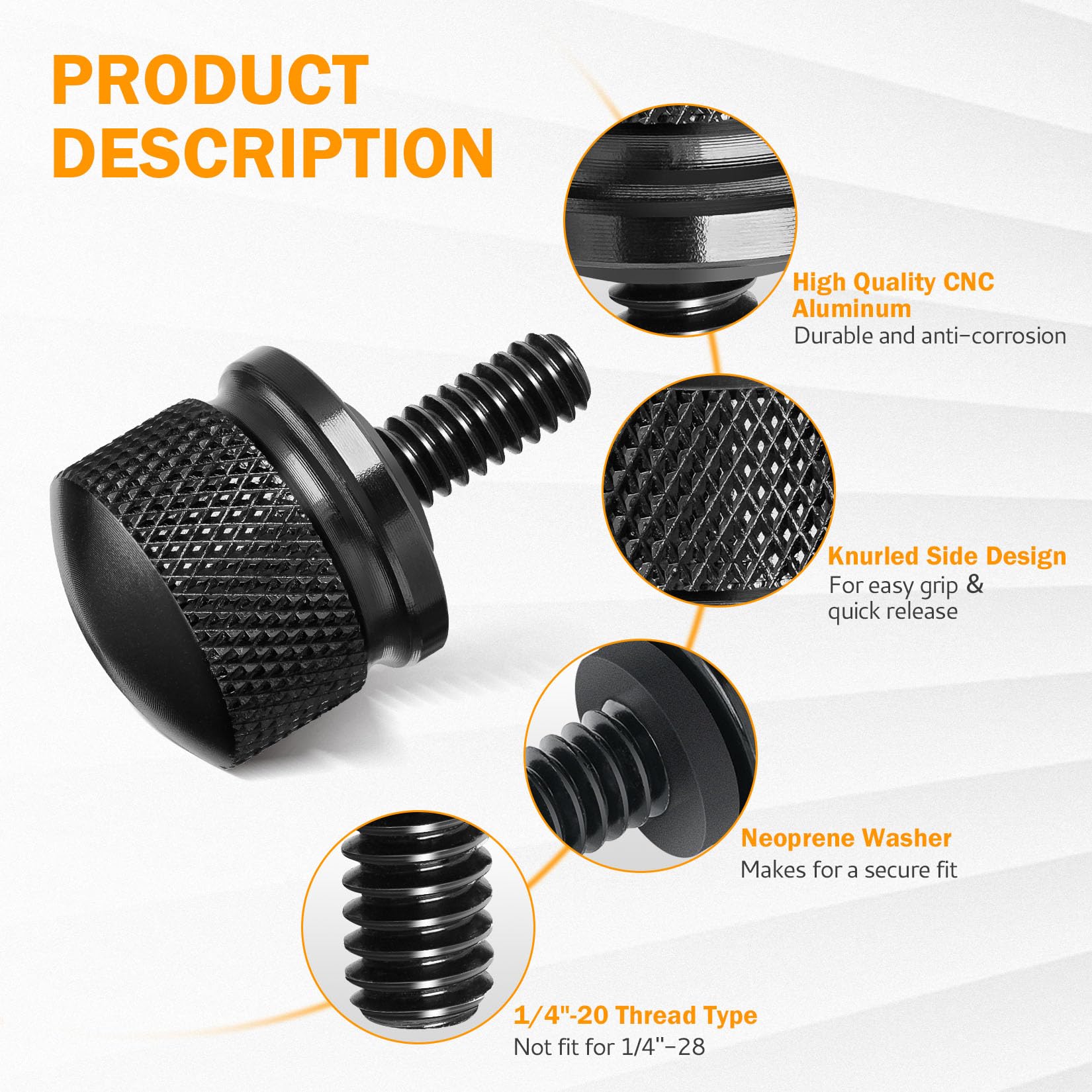 PBYMT Rear Seat Bolt Quick Release Seat Tab Cover Screws Hardware Kit Compatible for Harley Road King Street Electra Glide Dyna