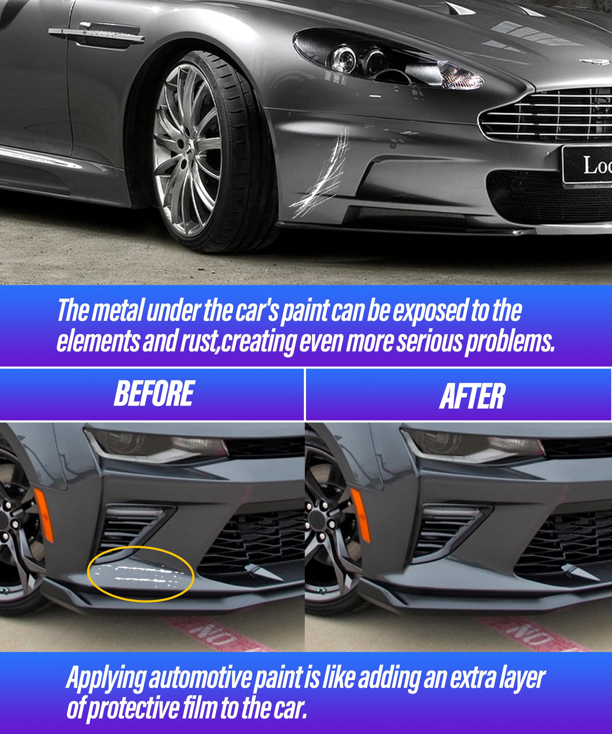 ESEWALAS Car Scratch Remover Car Paint,Touch Up Paint,Easy & Quick Auto Car Paint Scratch Repair,2 in 1 Touch Up Paint Pen,Car S