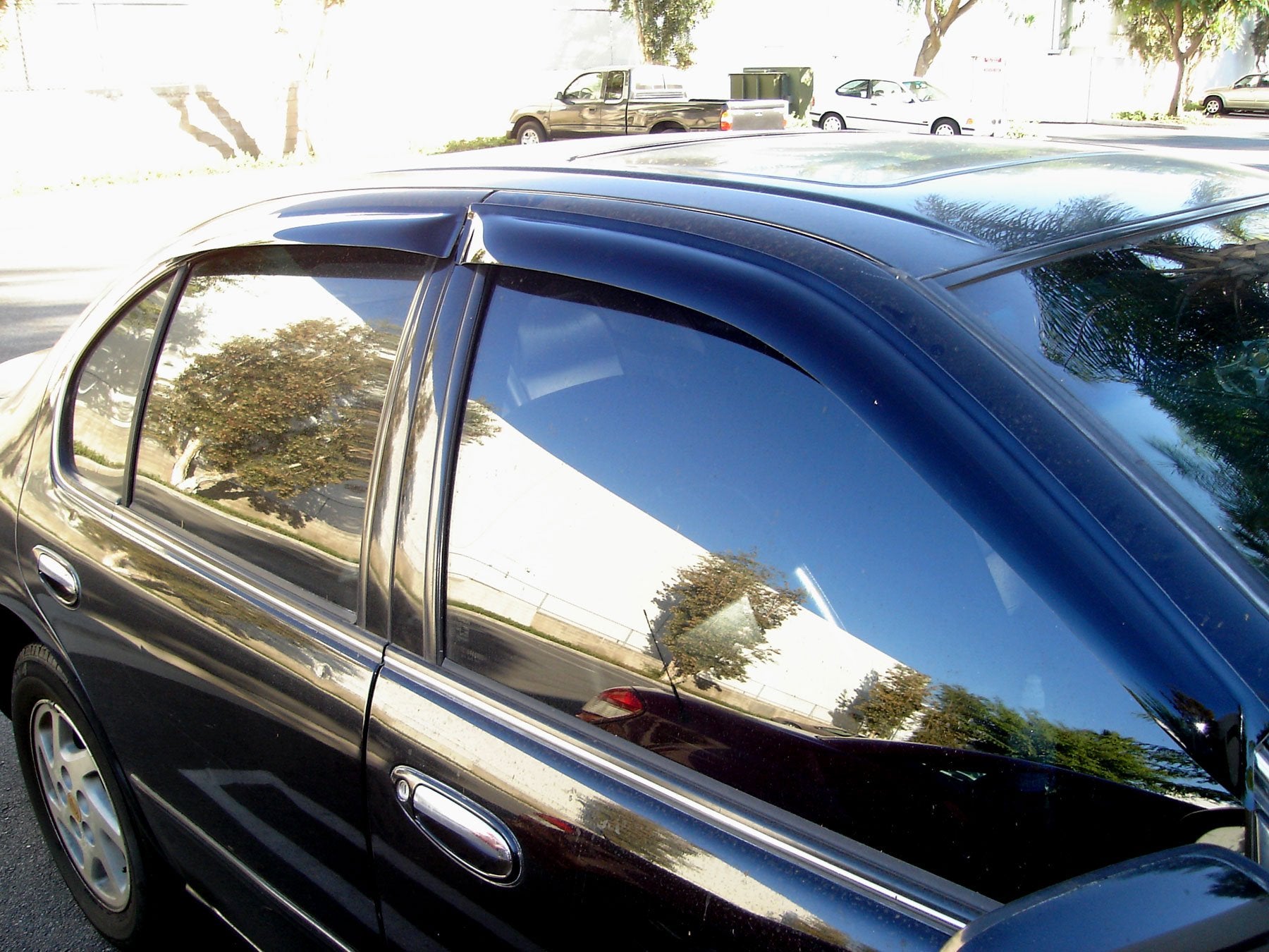 Car Window Rain Guard | Outside Mount Visors Auto Side Window Deflectors | Windows Visor Rain Shields Compatible With 2001-2004