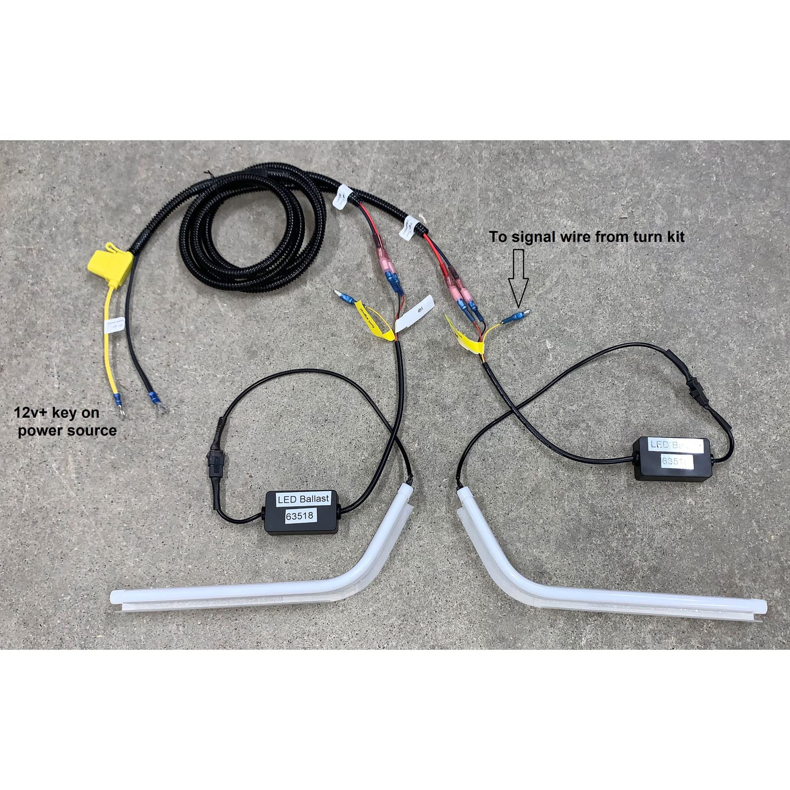 Mcsadventures Plug And Play No Hole Turn Signal Kit For Polaris General, With Teardrop Headlight Sequential Accent, Led Tube Front Signals (Lever Switch, With Horn)