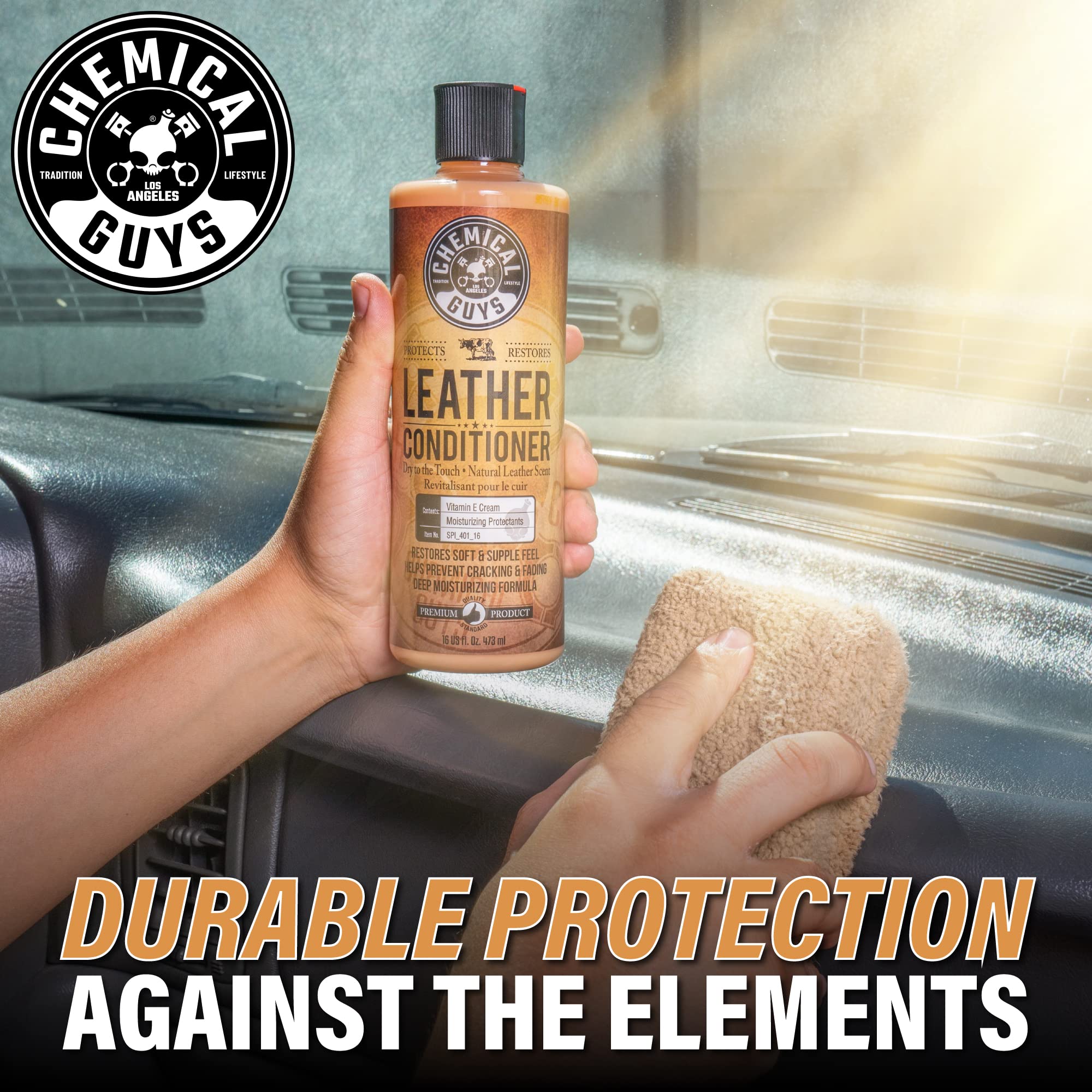 Chemical Guys Spi_109_04 Leather Cleaner And Conditioner Complete Leather Care Kit For Use On Car Interiors, Leather Apparel, Fu