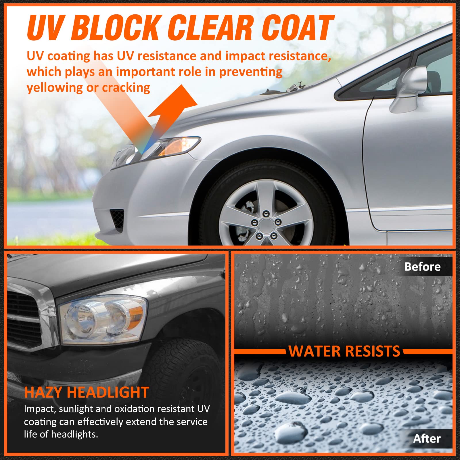 Axlaha 2006-2008 Dodge Ram Headlights Assembly For 2006 2007 2008 Dodge Ram 1500/2006 2007 2008 2009 Dodge Ram 2500 3500 Chrome