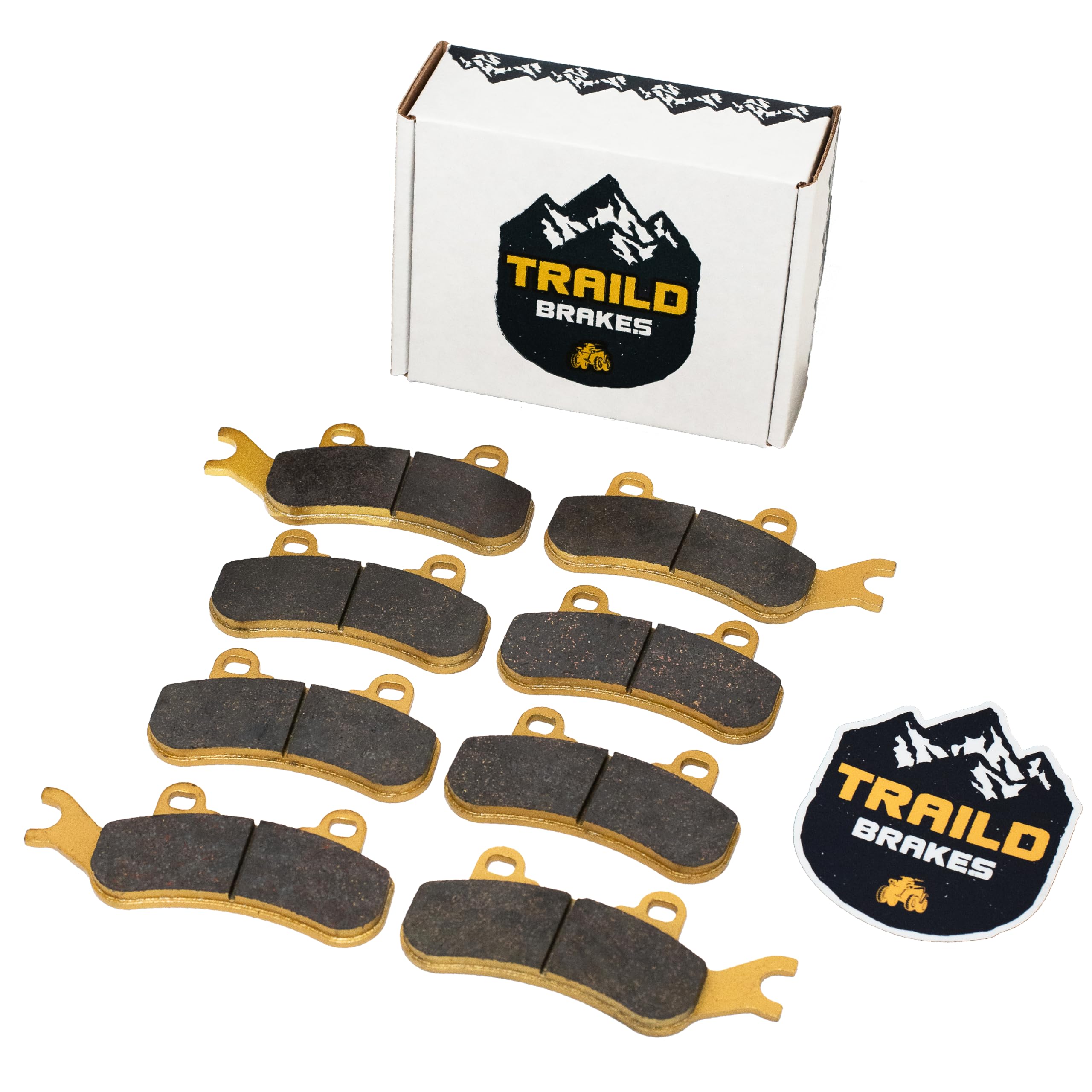 Can-Am Defender MAX (6-Seater) HD7 HD8 HD10 6x6 & PRO Ceramic Brake Pad Set 2017-2025 Front & Rear