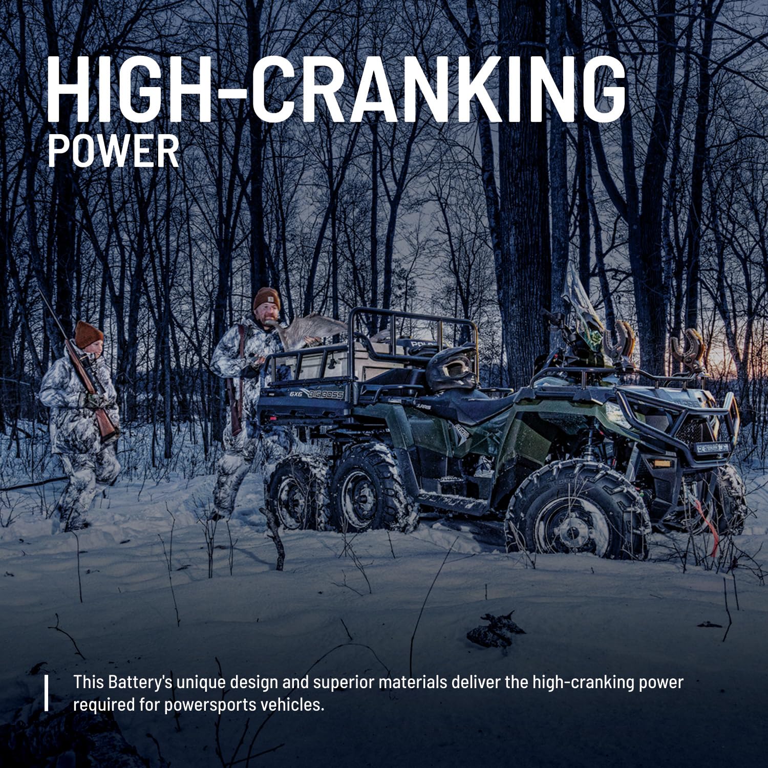 Polaris 12V 18Ah AGM Sealed Rechargeable Battery for Specific Sportsman Scrambler 850, XP 850, XP 1000, RZR 800, S 800 Models an