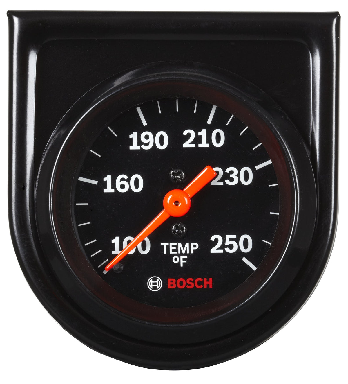 Actron Bosch SP0F000053 Style Line 2'' Mechanical Water/Oil Temperature Gauge (Black Dial Face, Black Bezel)