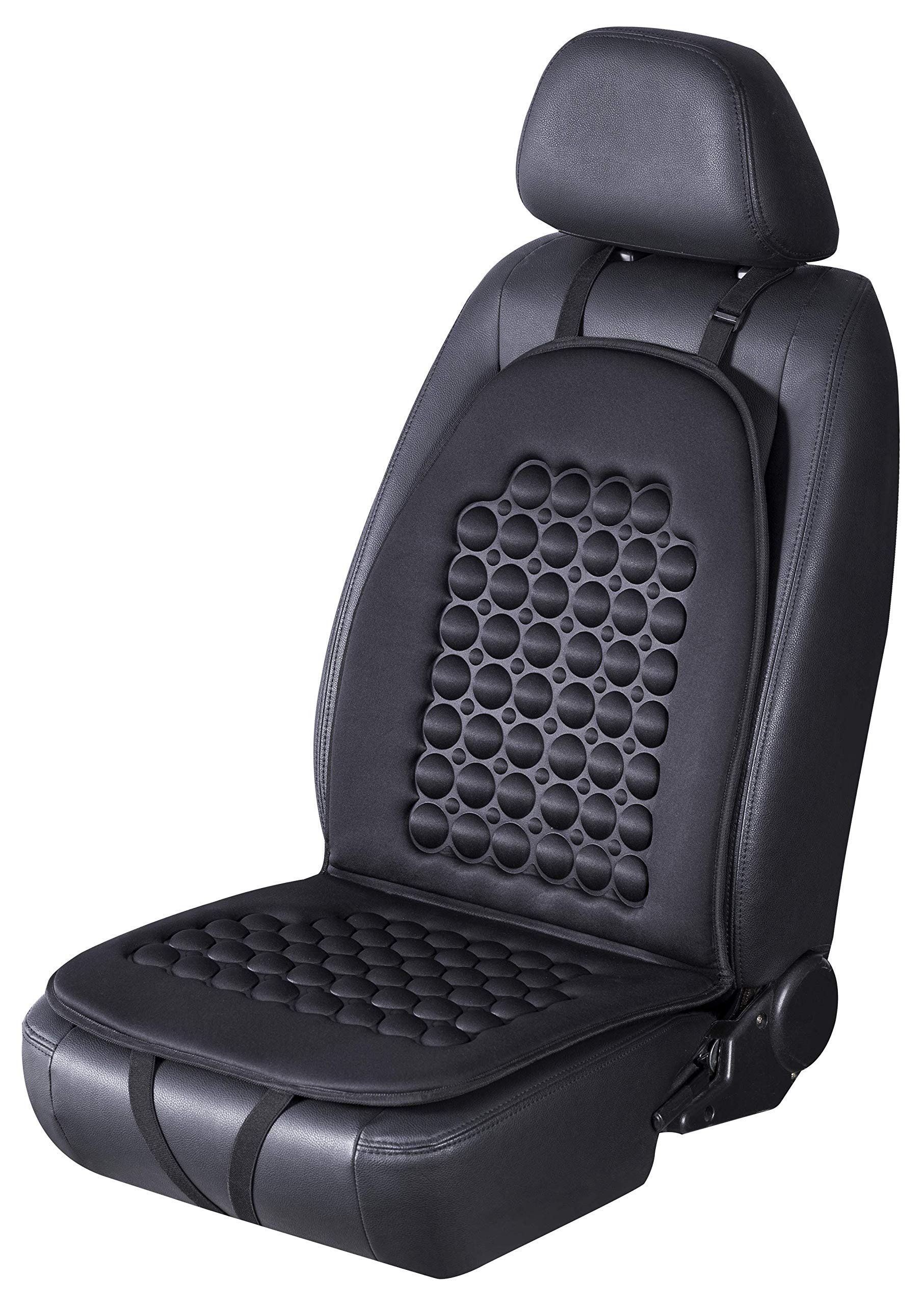 Fremont Auto Car Seat Cover Breathable Seat Protector- Made With Premium Polyester And Massage Magnet Bubble Cushion - Adjustabl