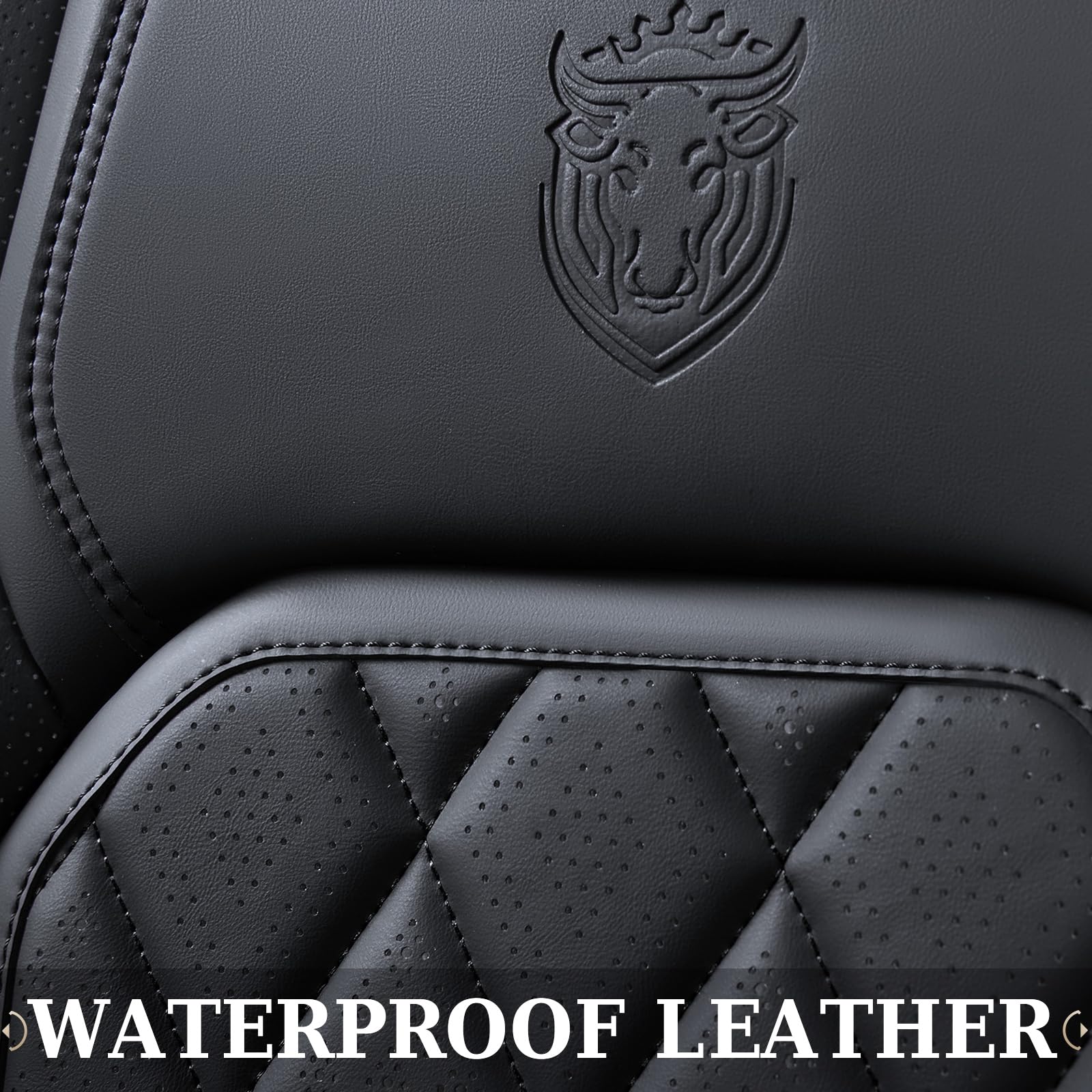 Coverado Car Seat Covers, Front Seat Cover, 2 Pack Waterproof Seat Covers For Cars, Luxury Faux Leather Car Seat Cushions, Car S