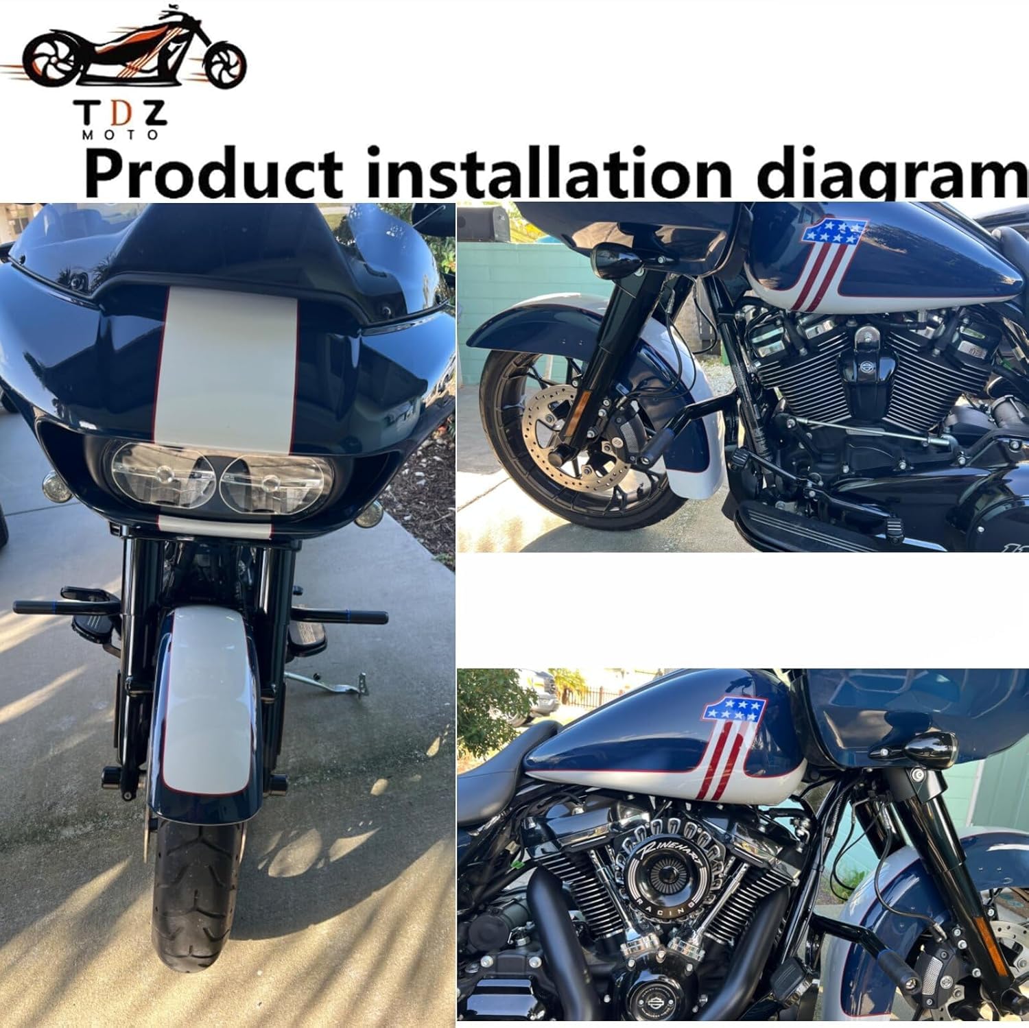 2009-2013 TDZ 1-1/4'' Crash Bar Engine Guard for Harley Touring Street Glide Road Glide Road King Electra/Ultra Models?Buying co