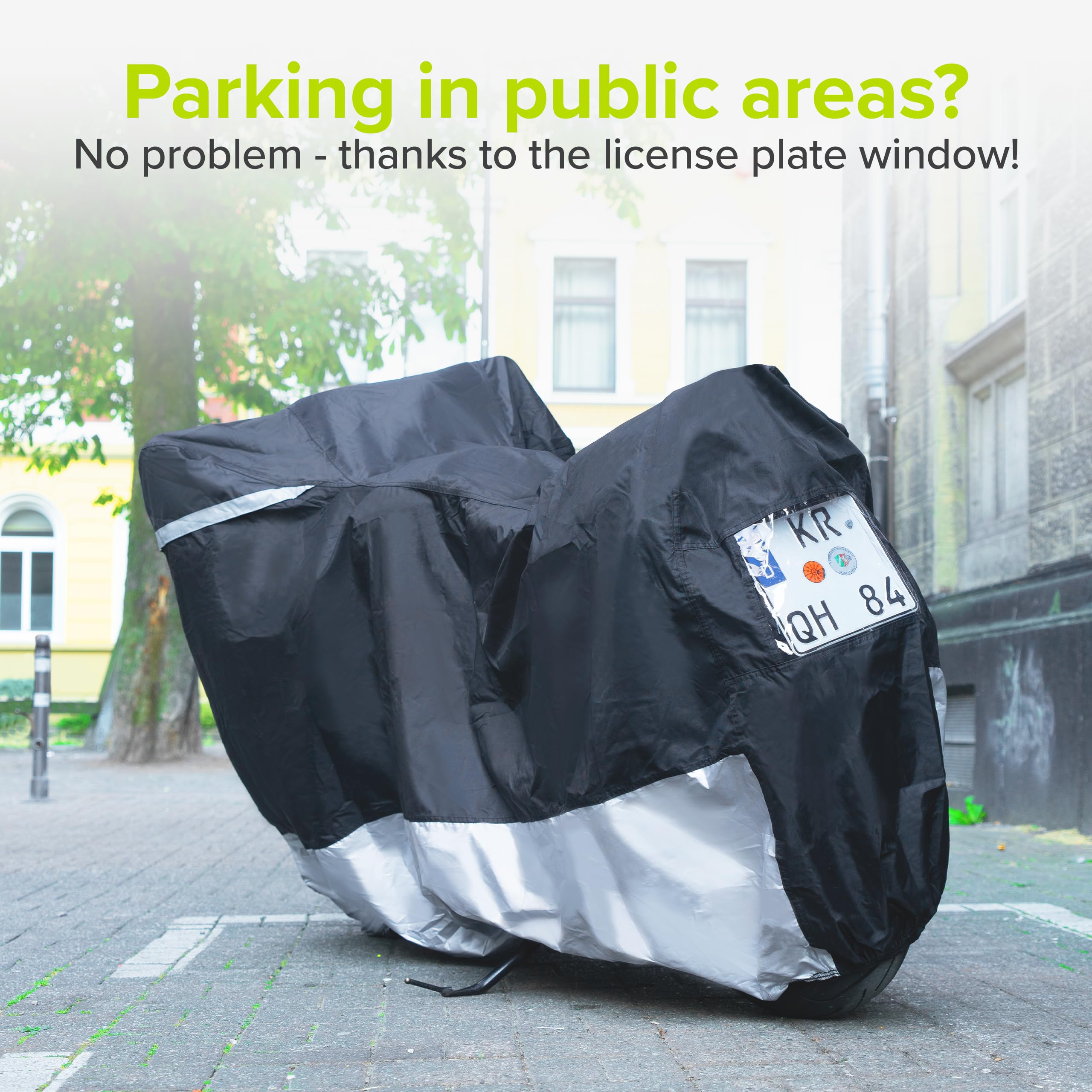 Velmia Motorcycle Cover Extremely Heat Resistant Up To 550 F I High Standard Motorcycle Cover Waterproof Outdoor For All Seasons