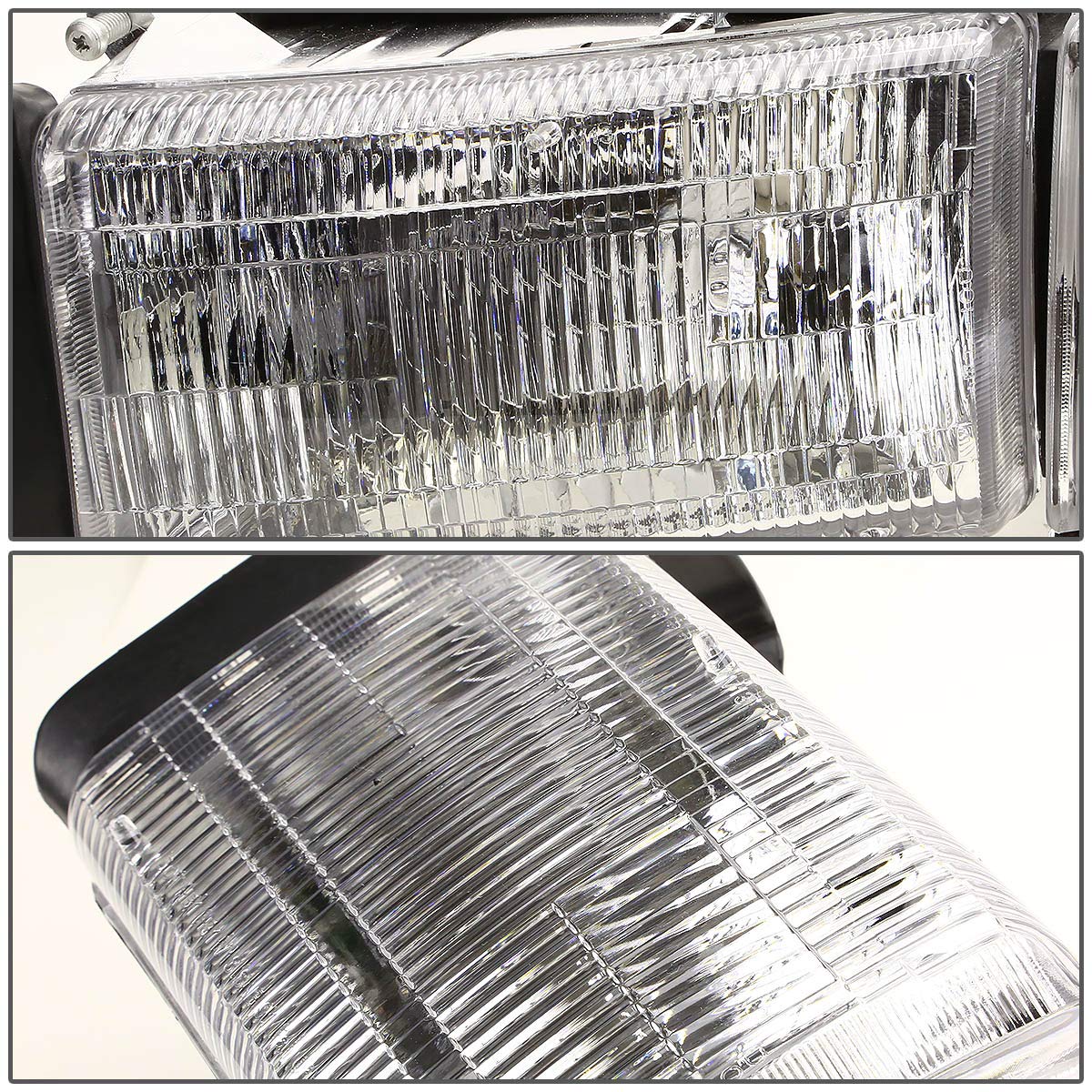 Auto Dynasty Headlights Assembly Compatible With 1994-2002 Dodge Ram 1500 2500 3500 Non-Sport, Driver Left Side Halogen Headlamp