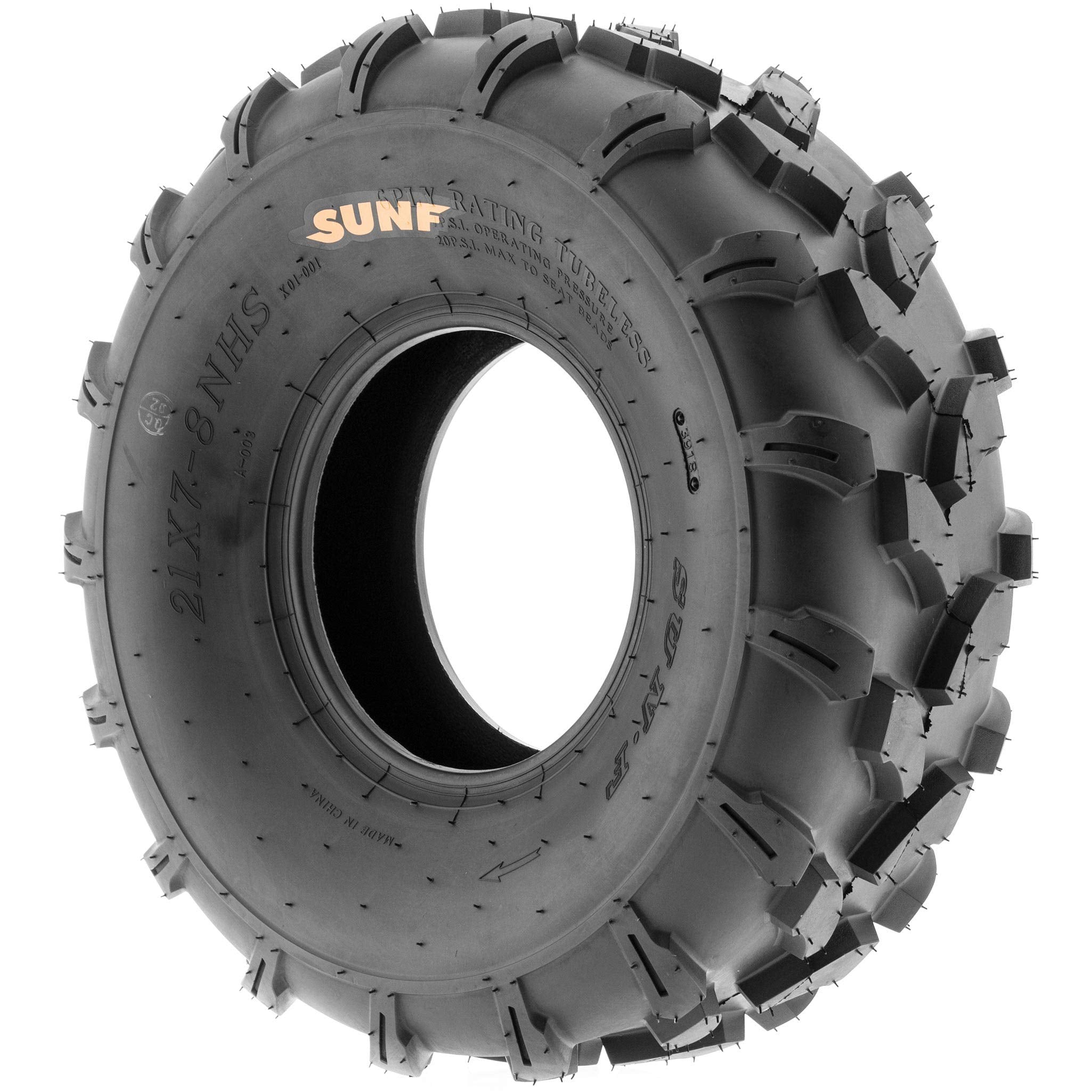 SunF 21x7-8 ATV UTV Muddy Sandy Tire 21x7x8 Mud Sand 6 PR A003 - PAIR of 2