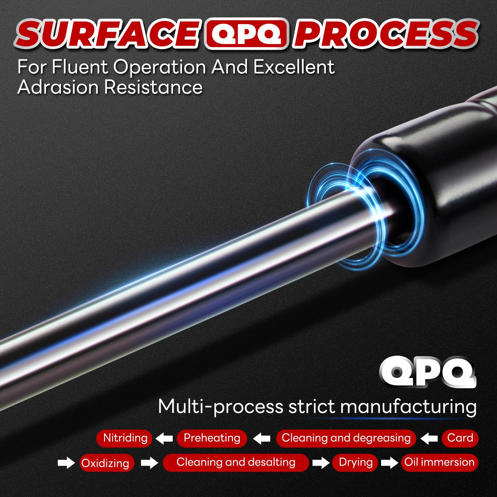 Vepagoo Pm1019 Front Hood Gas Struts Compatible With 2006 2007 2008 Acura Tl, Gas Shocks Lift Supports 9489Vu, Sg365001