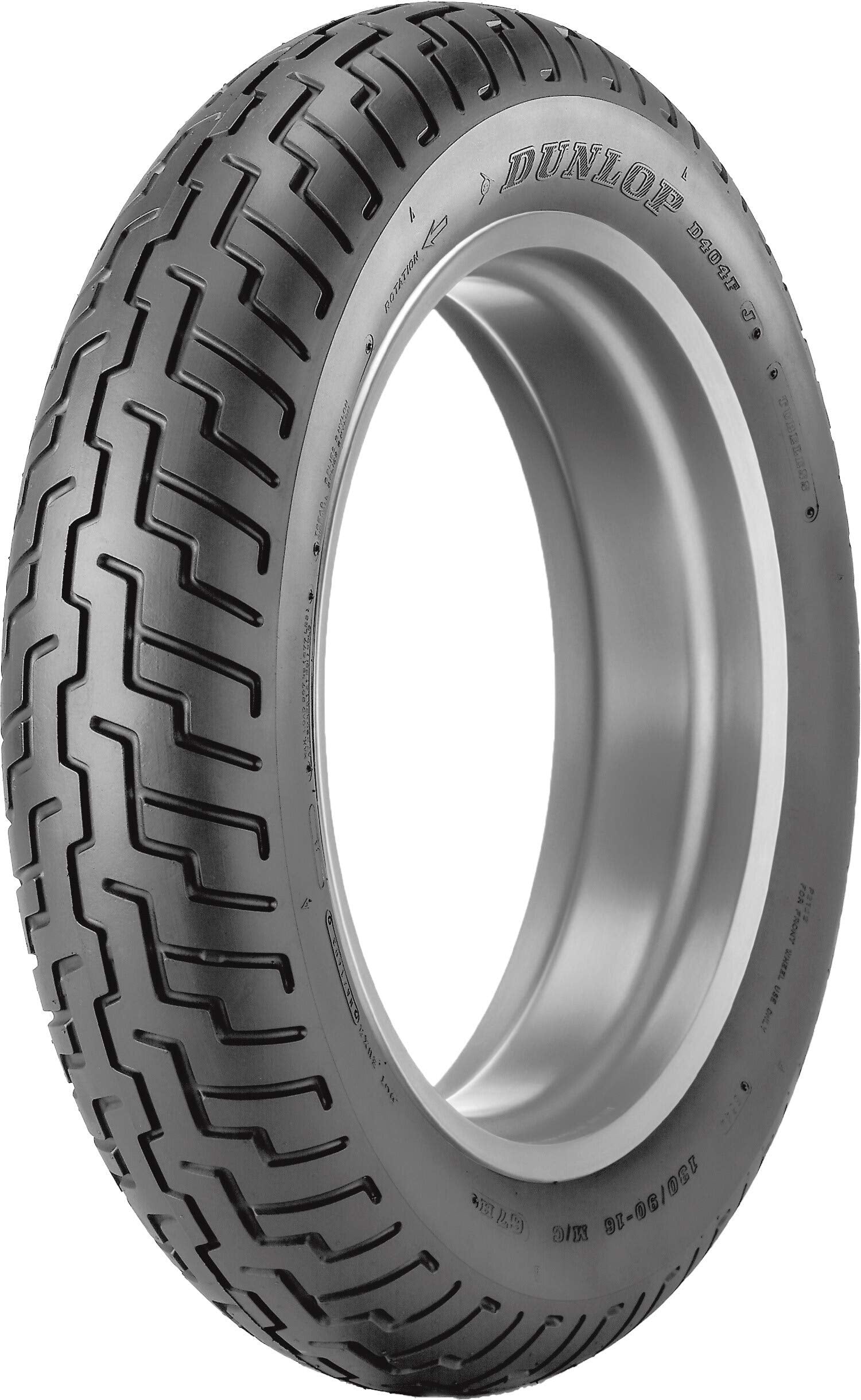 Dunlop D404 Front Motorcycle Tire 100/90-19 (57H) Black Wall - Fits: Bmw F650 1997-1999