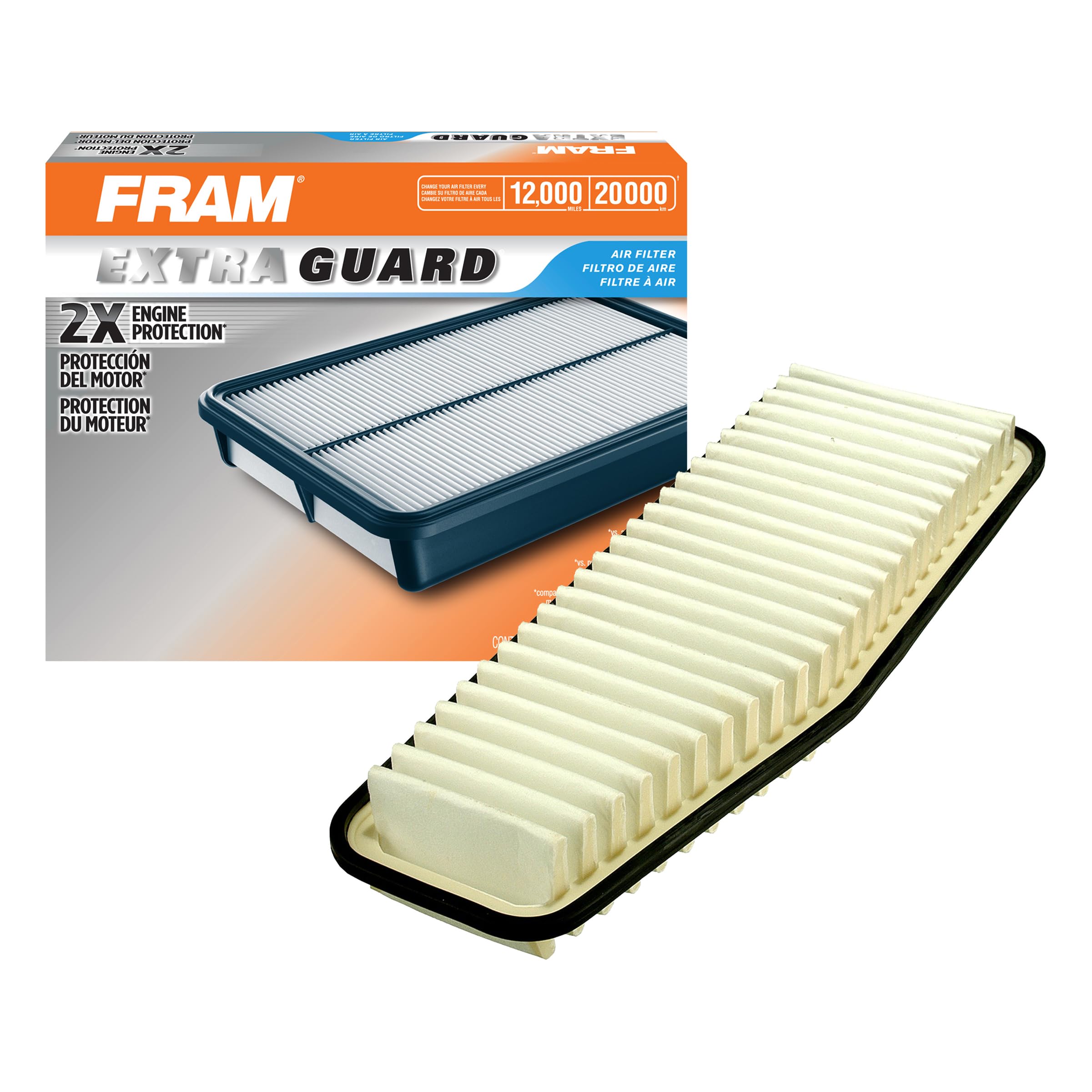 FRAM Extra Guard CA9359 Replacement Engine Air Filter for Select Toyota RAV4 Model, Provides Up to 12 Months or 12,000 Miles Filter Protection