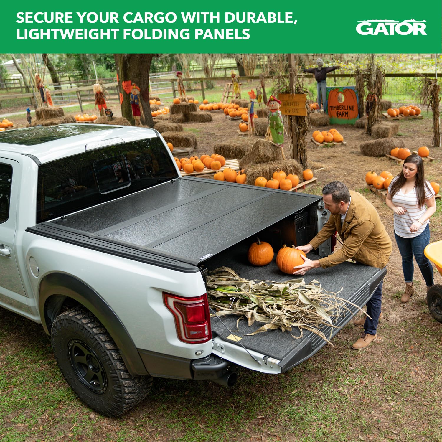 Gator Efx Hard Tri-Fold Truck Bed Tonneau Cover | Gc24021 | Fits 2017 - 2025 Ford F-250/350 Super Duty 6' 10'' Bed (81.9'')