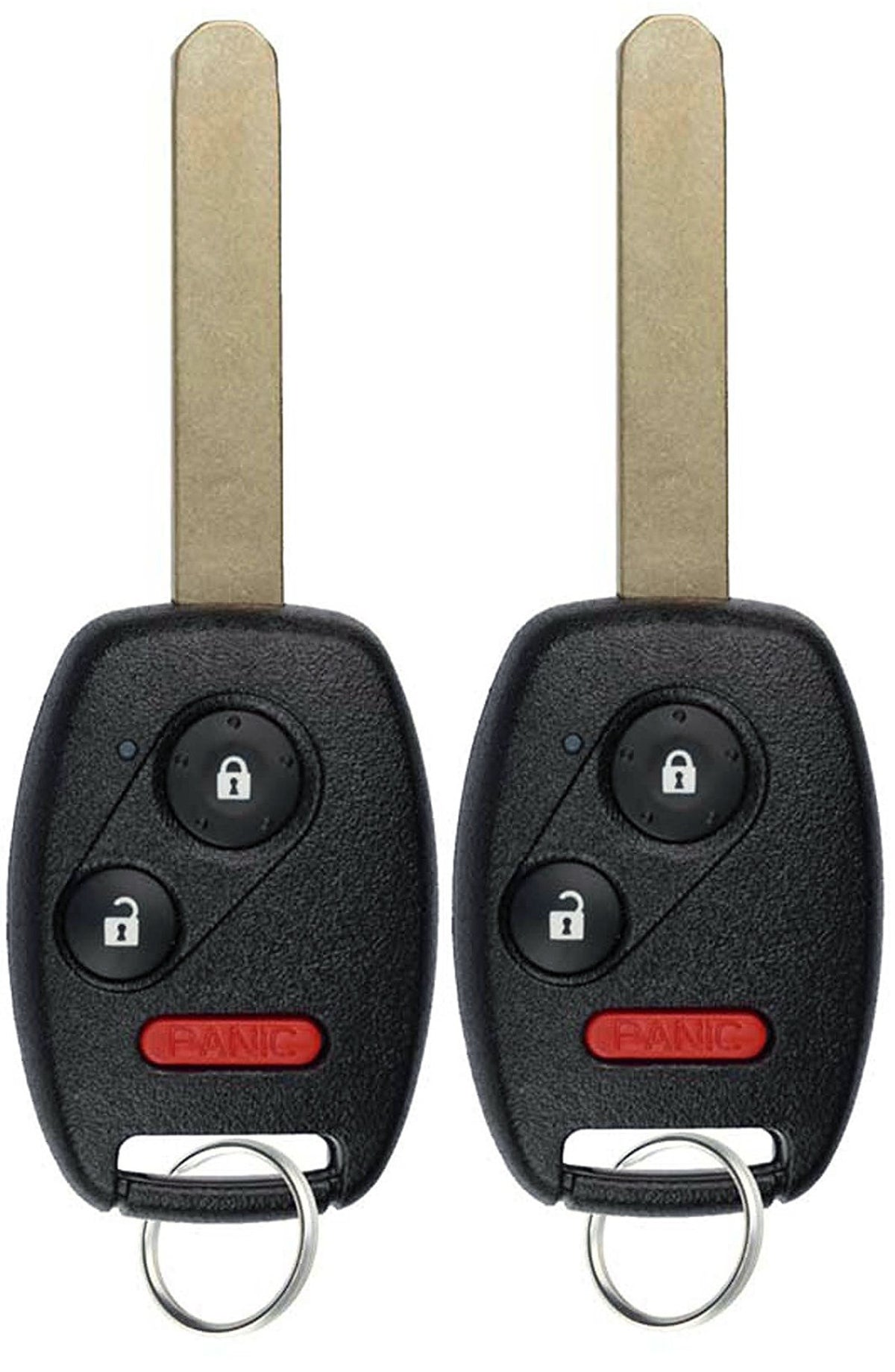 Keylessoption Keyless Entry Remote Control Uncut Car Ignition Key Fob Replacement For Mlbhlik-1T (Pack Of 2)