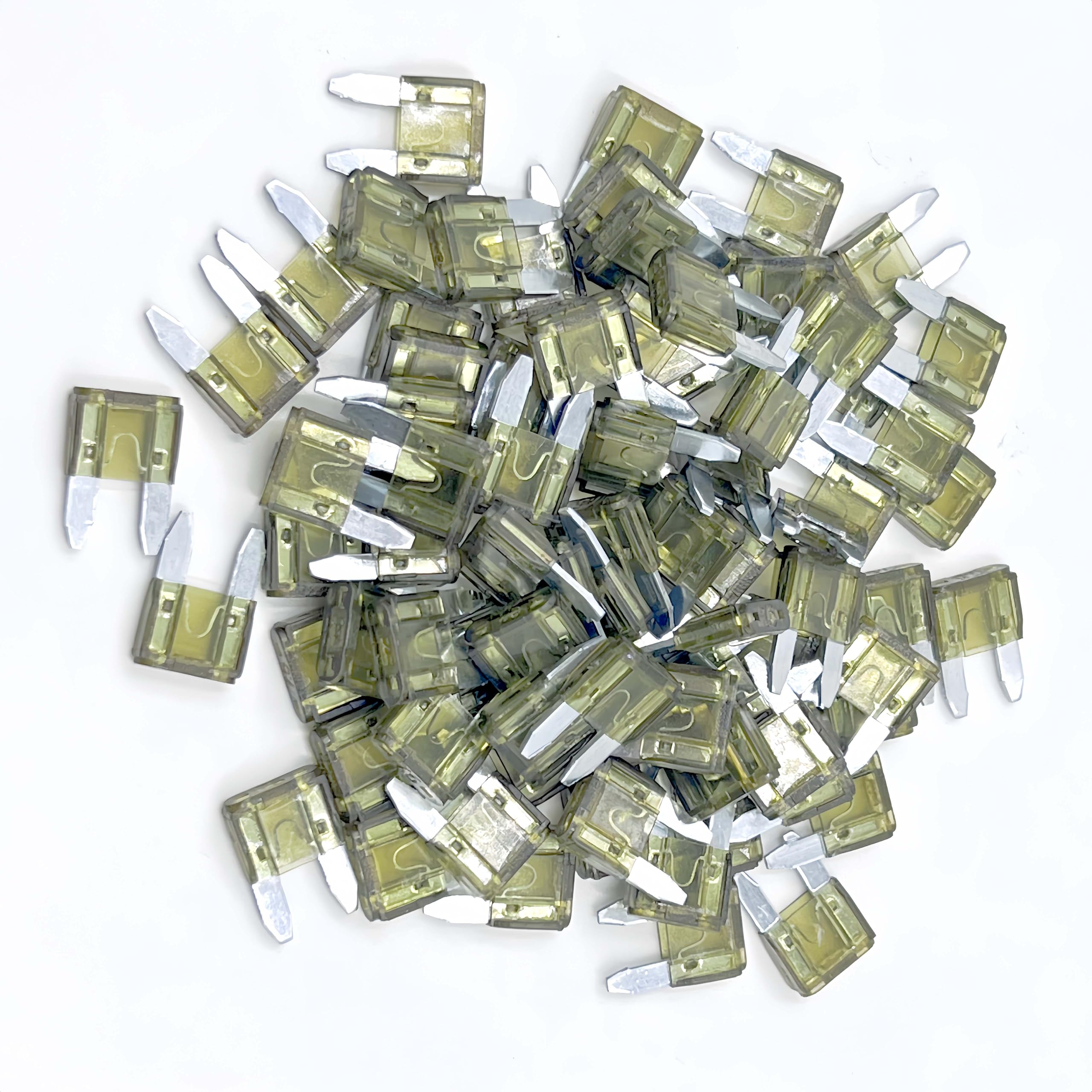 Xjlsgxusg 80Pcs 7.5Amp Mini Car Fuses, Blade Fuse Assortment Kit For Car, Marine, Truck, Rv Fuse Replacement