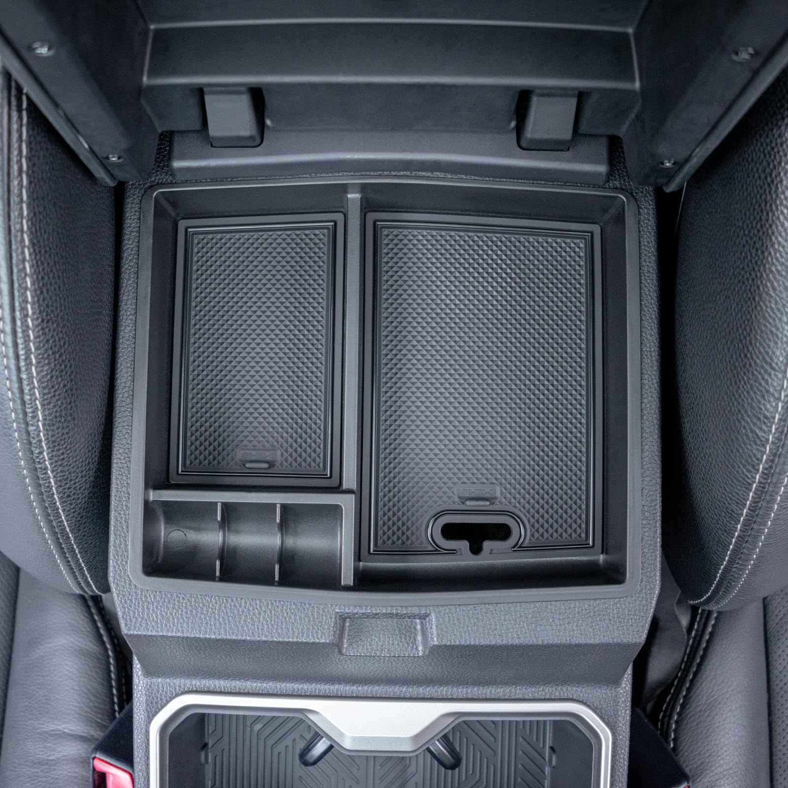 JKCOVER 2PCS Center Console Organizer Compatible with 2024 2025 Toyota Tacoma(4th Gen) Center Console Tray and Divider Storage A