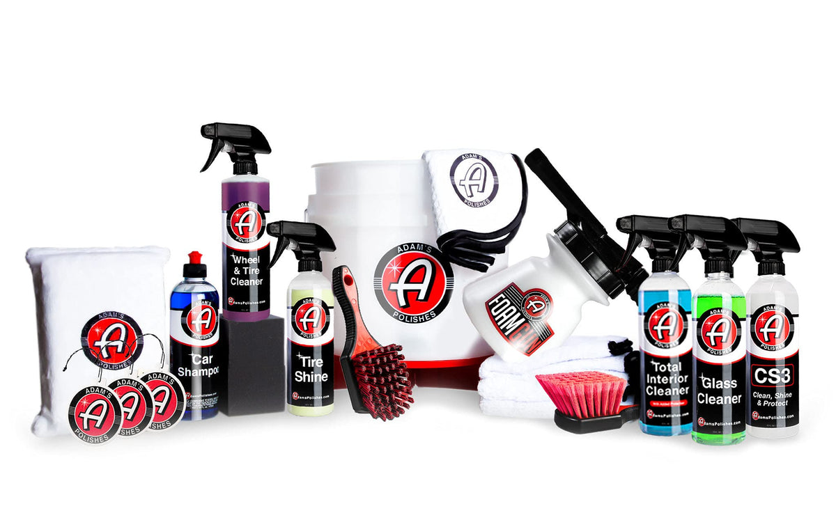 Adam'S Polishes Premium Car Wash Kit - Arsenal Builder With Car Care Cleaning Chemicals, Essential Car Wash Supplies - Gift For Car & Truck Lovers, Dads And Diyers