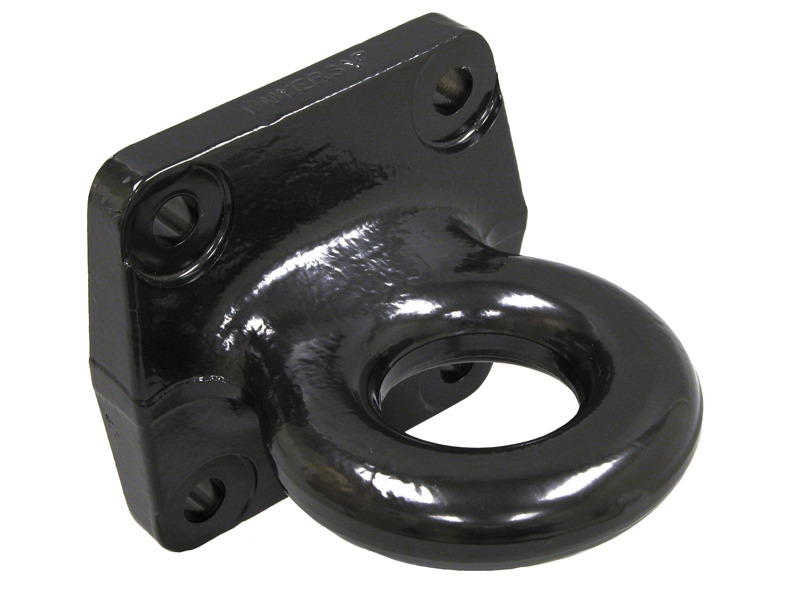 Buyers Products BDB1394 3 Inch Heavy-Duty Forged 4 Bolt Mount Drawbar, 100,000lb MGTW, Black Powdercoat, Pintle Hitch Lunette Ri