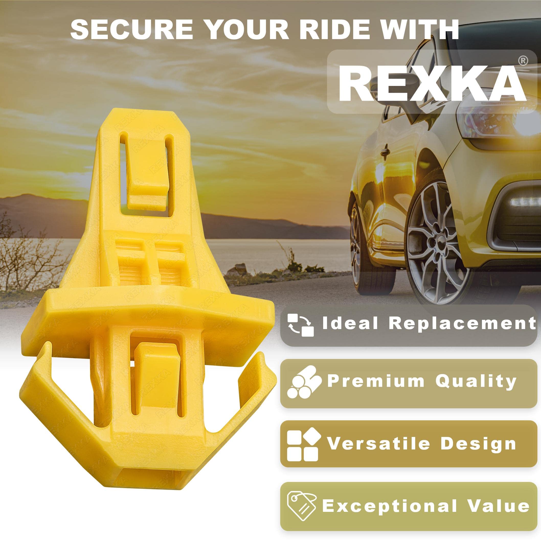 Rexka 10Pcs Bumper Moulding Clip For Honda 91578-T0A-003 Cr-V 2012-