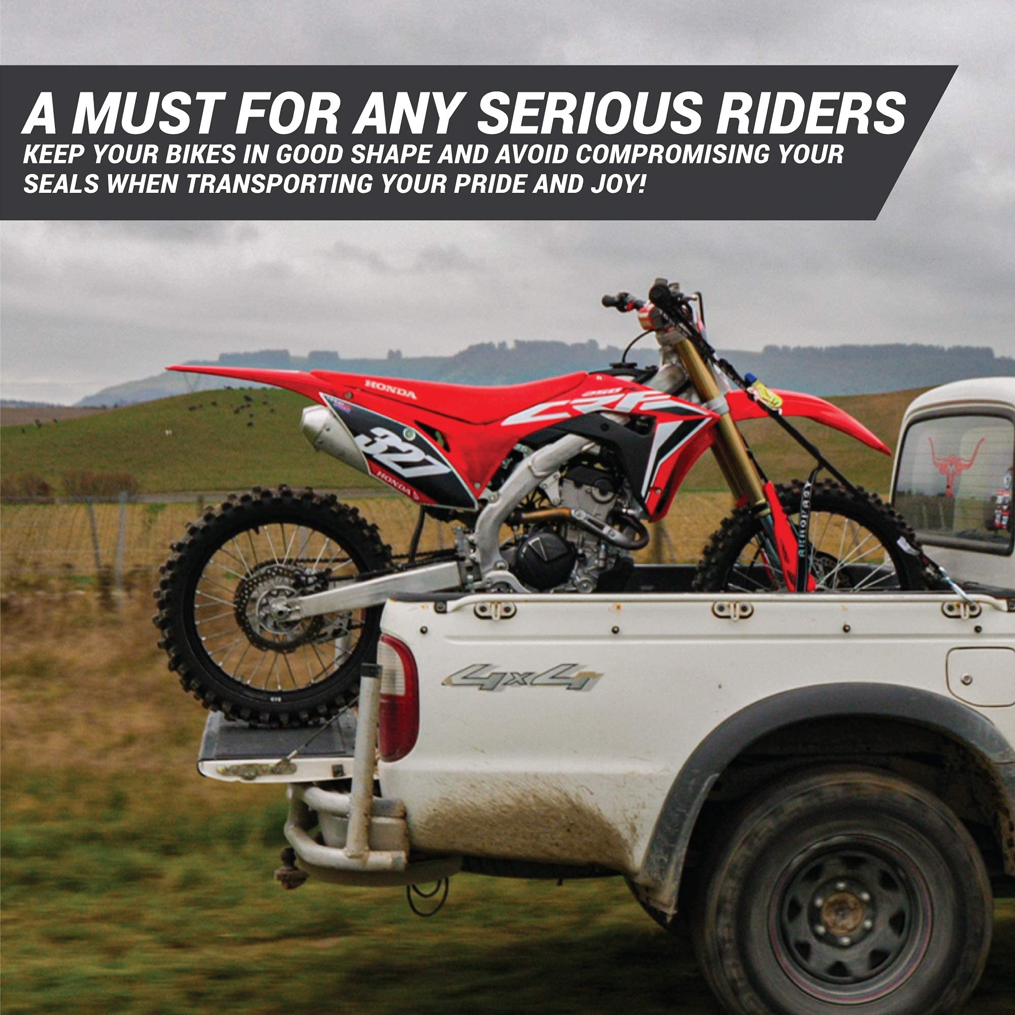 Aerofast Motocross Dirt Bike Fork Support for Suspension Fork Seal for Springs Fork Saver Brace - The Ultimate Wheel Chocks Prot