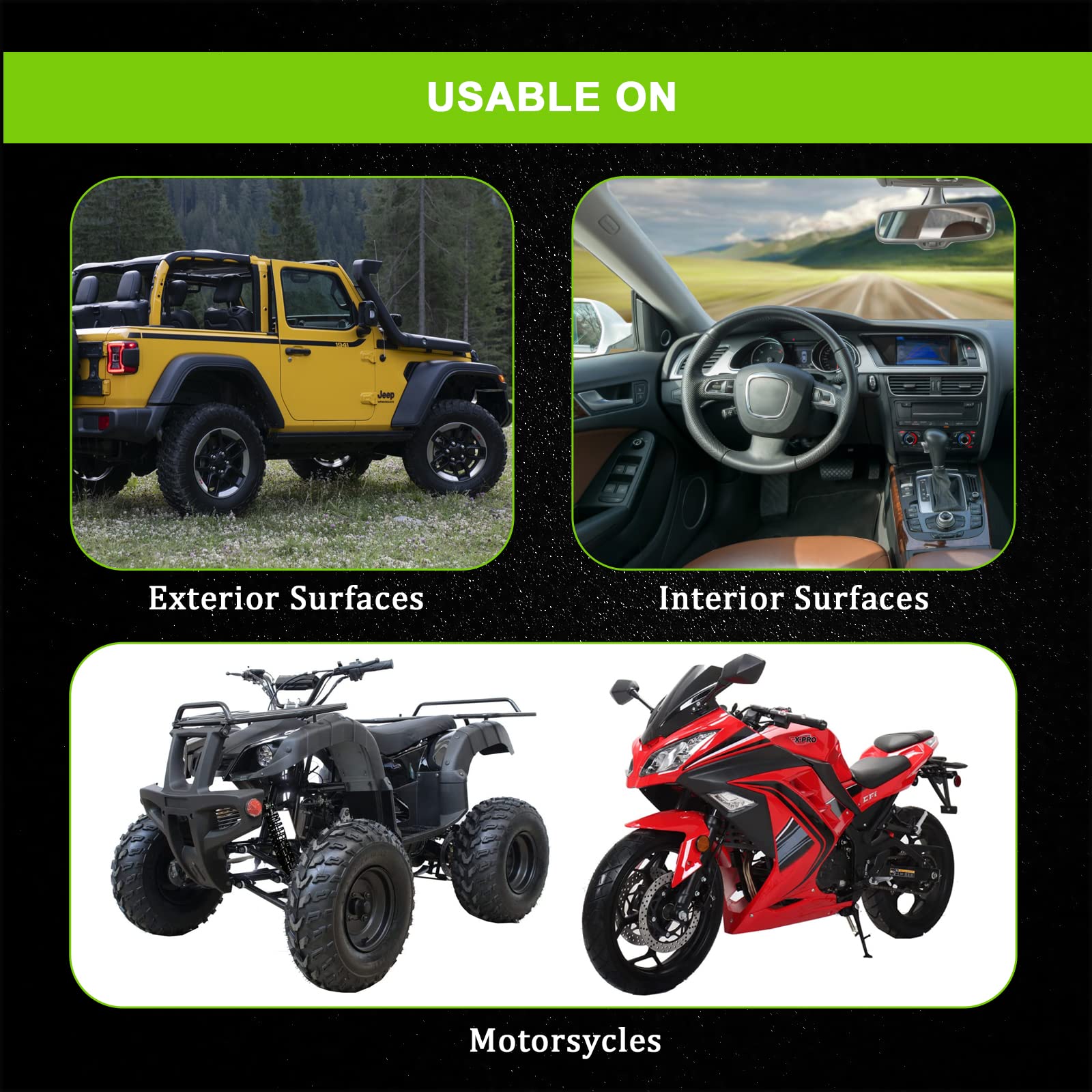 Followin Plastic Restorer For Cars, Plastic Coating Exterior Black Trim Restorer, Ceramic Coating, Resists Water, Dirt, Not Dres