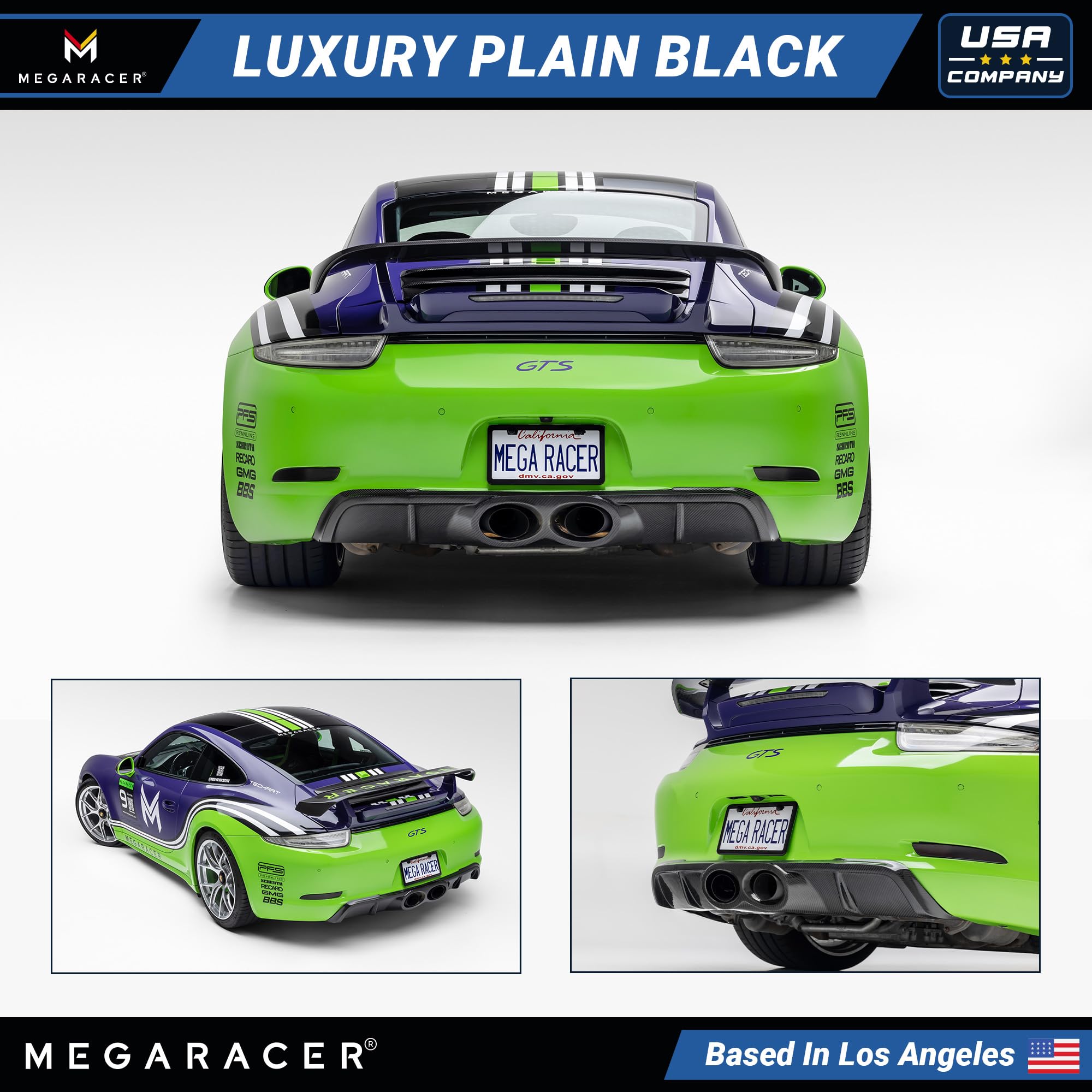 Slimline Matte Black License Plate Frame Metal | Screws Fits Bmw Tesla Mercedes Porsche Audi Lexus | Slim Thin Cool Licence Plat