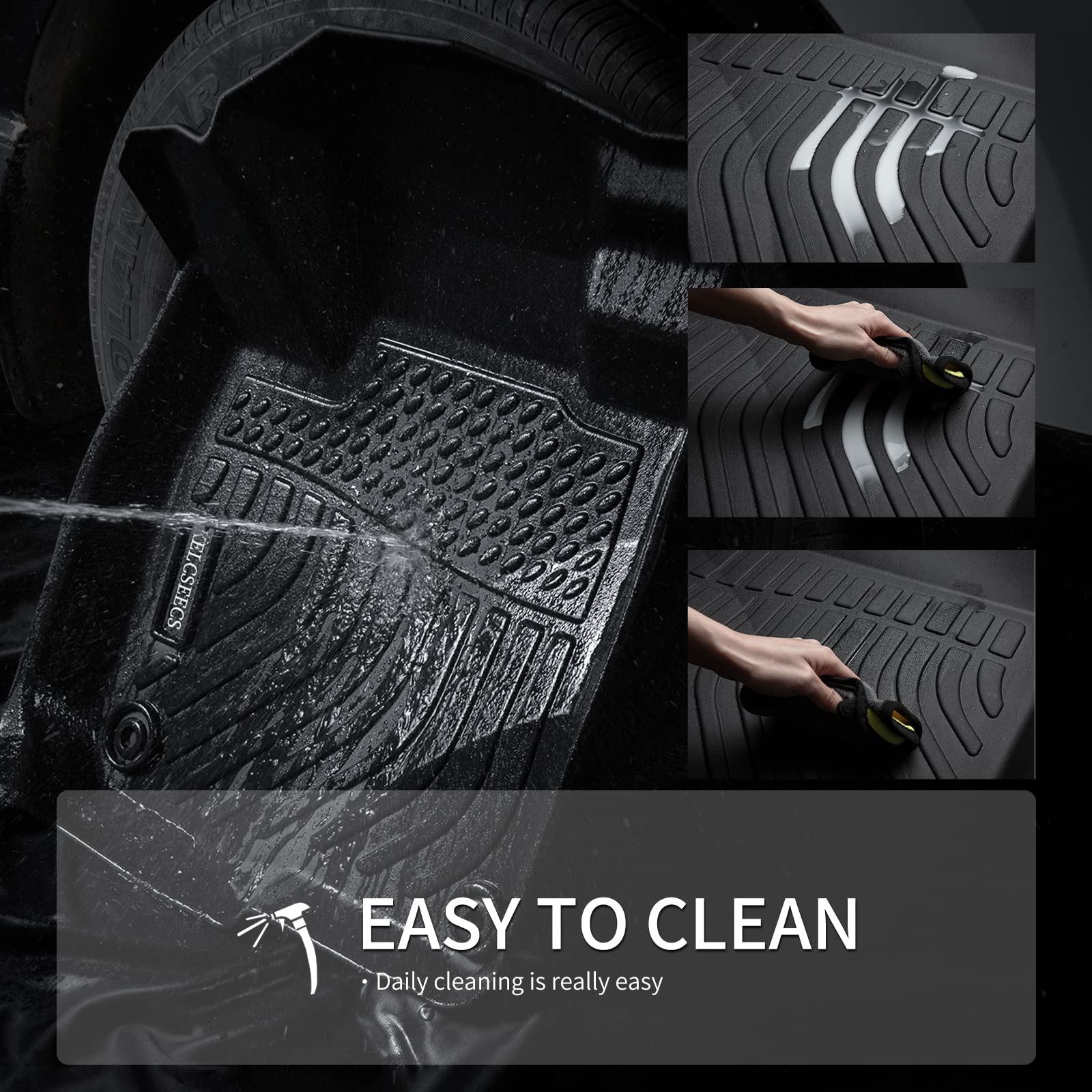 Kelcseecs All Weather Floor Mats & Cargo Liner Set Custom For 2012 2013 2014 2015 2016 2017 Chevrolet Chevy Equinox & Gmc Terrai