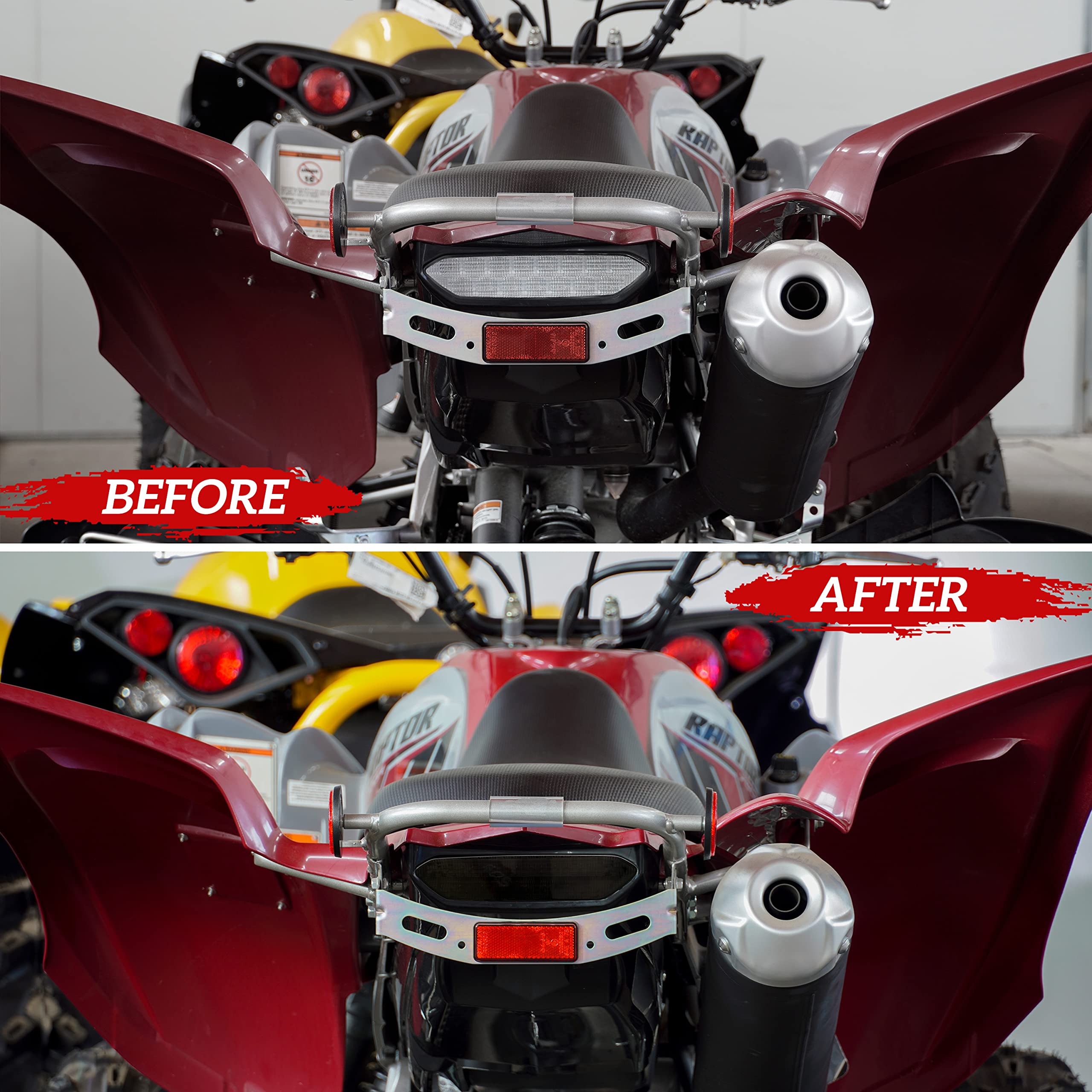 Sautvs Led Smoked Black Tail Light Brake Light Taillight For Yamaha Raptor 700R 700 2006-2018 /Yfz450R Yfz450X Yfz 450R 450X 450 R X 2009-2018 Accessories (1Pcs)