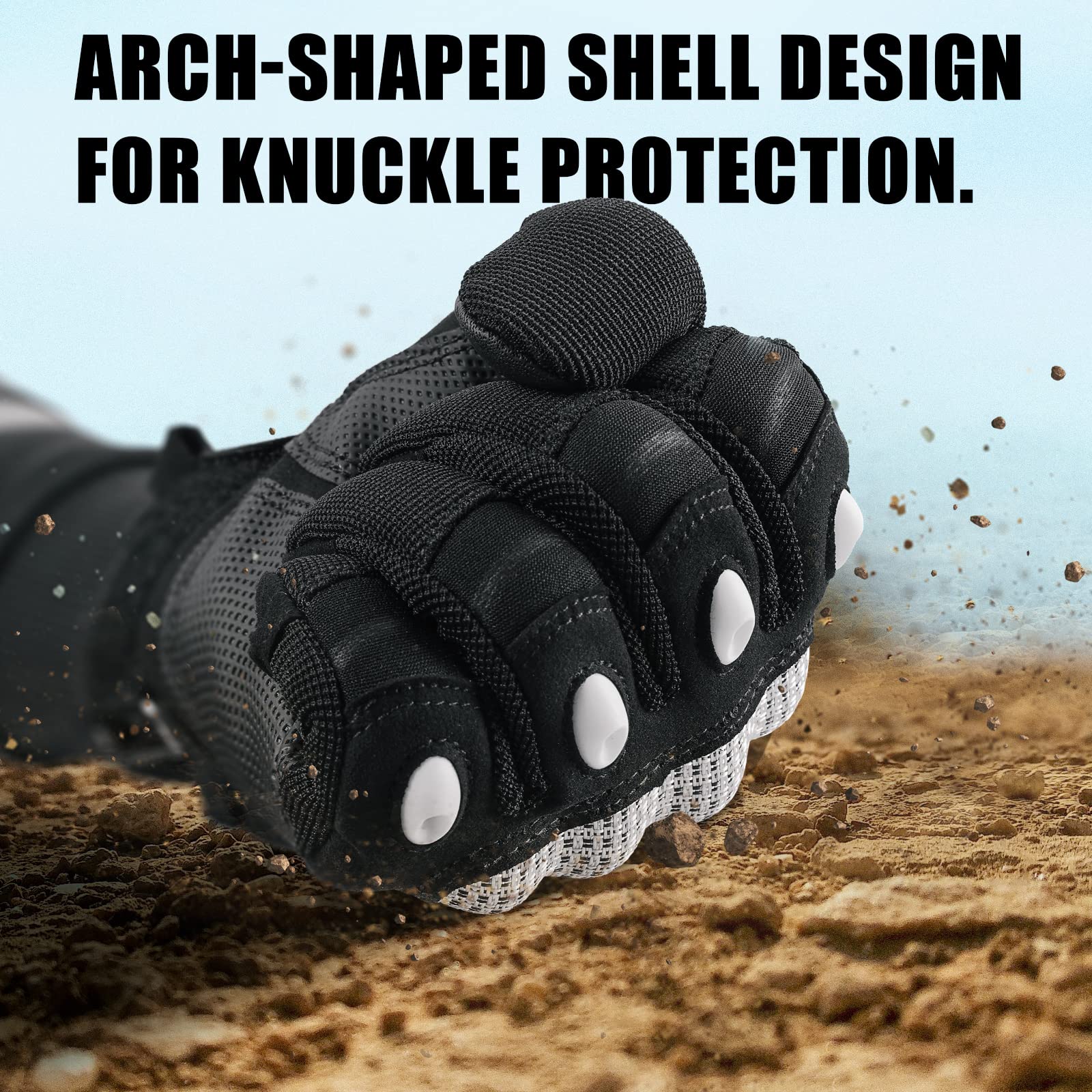 Cierto Motorcycle Gloves For Men And Women: Touch Screen Full Finger Breathable Hard Knuckle Tactical Glove With Adjustable Wris