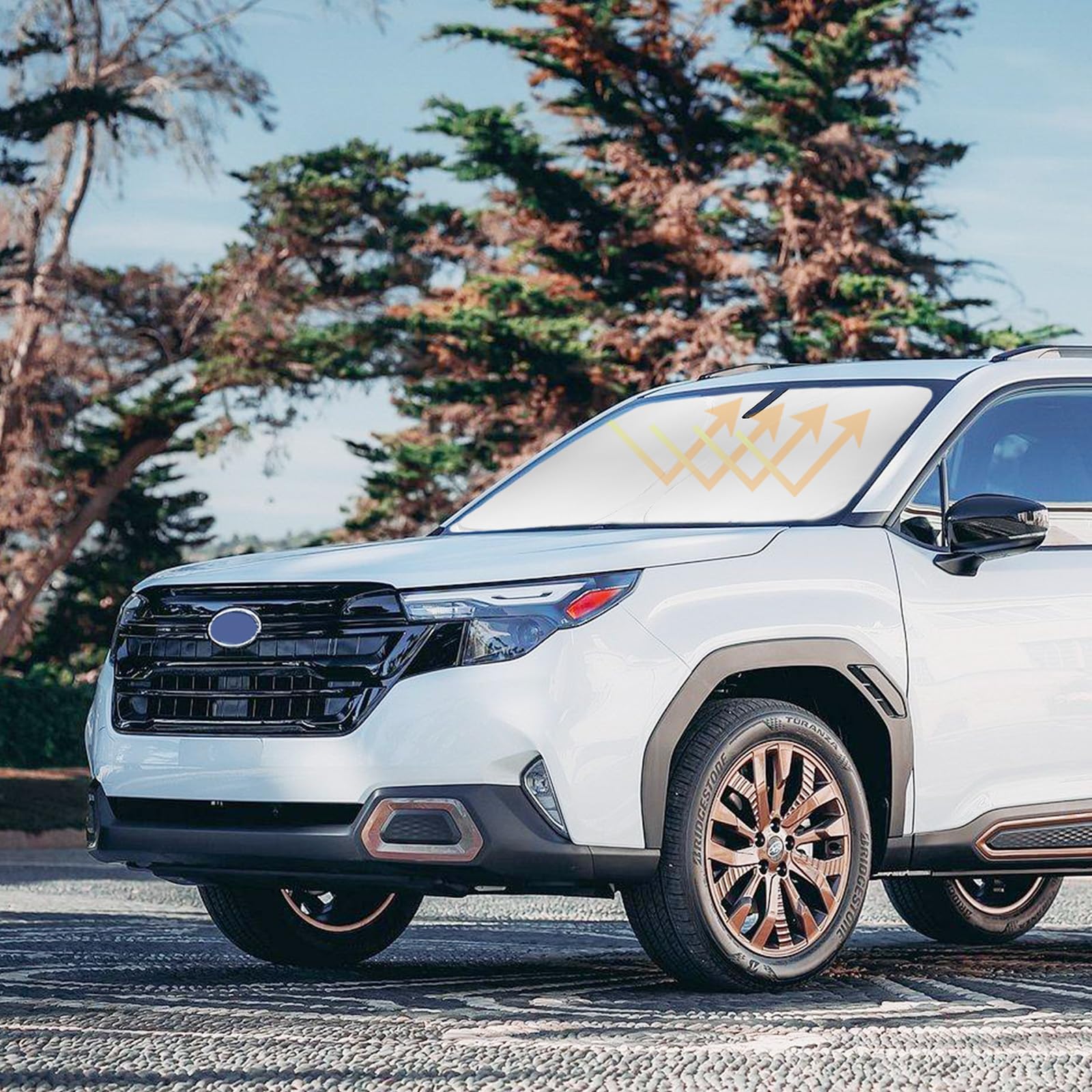 Sun Shade For Forester Windshield Sunshades For Forester 2019-2022 2023 2024 2025 Windshield Cover Front Window Shields Car Inte