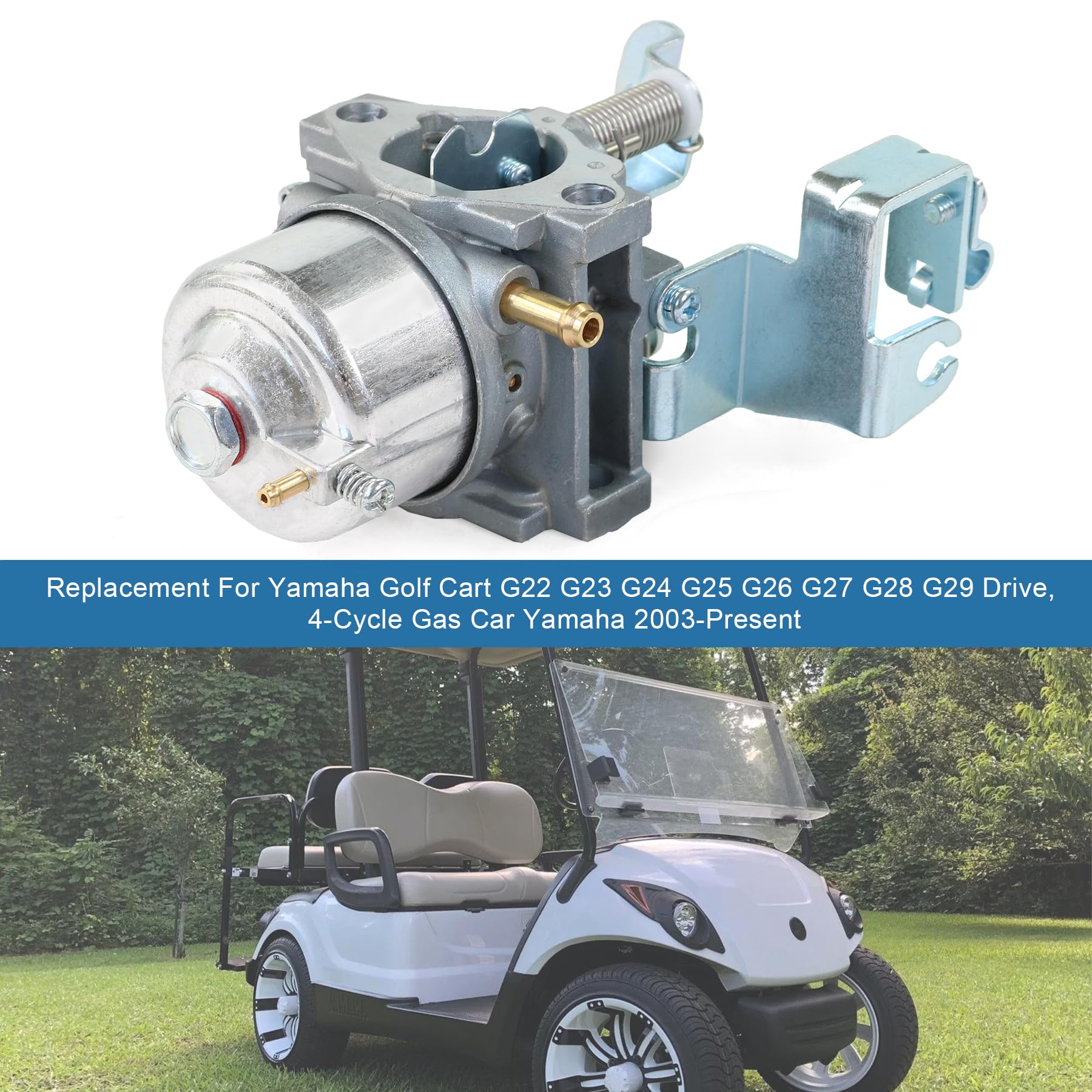Jdmspeed New Carburetor Replacement For Yamaha Golf Cart G22-G29 Drive 2003-Up Gas Club Car Carb With 4 Cycle Engine Replace Jr6
