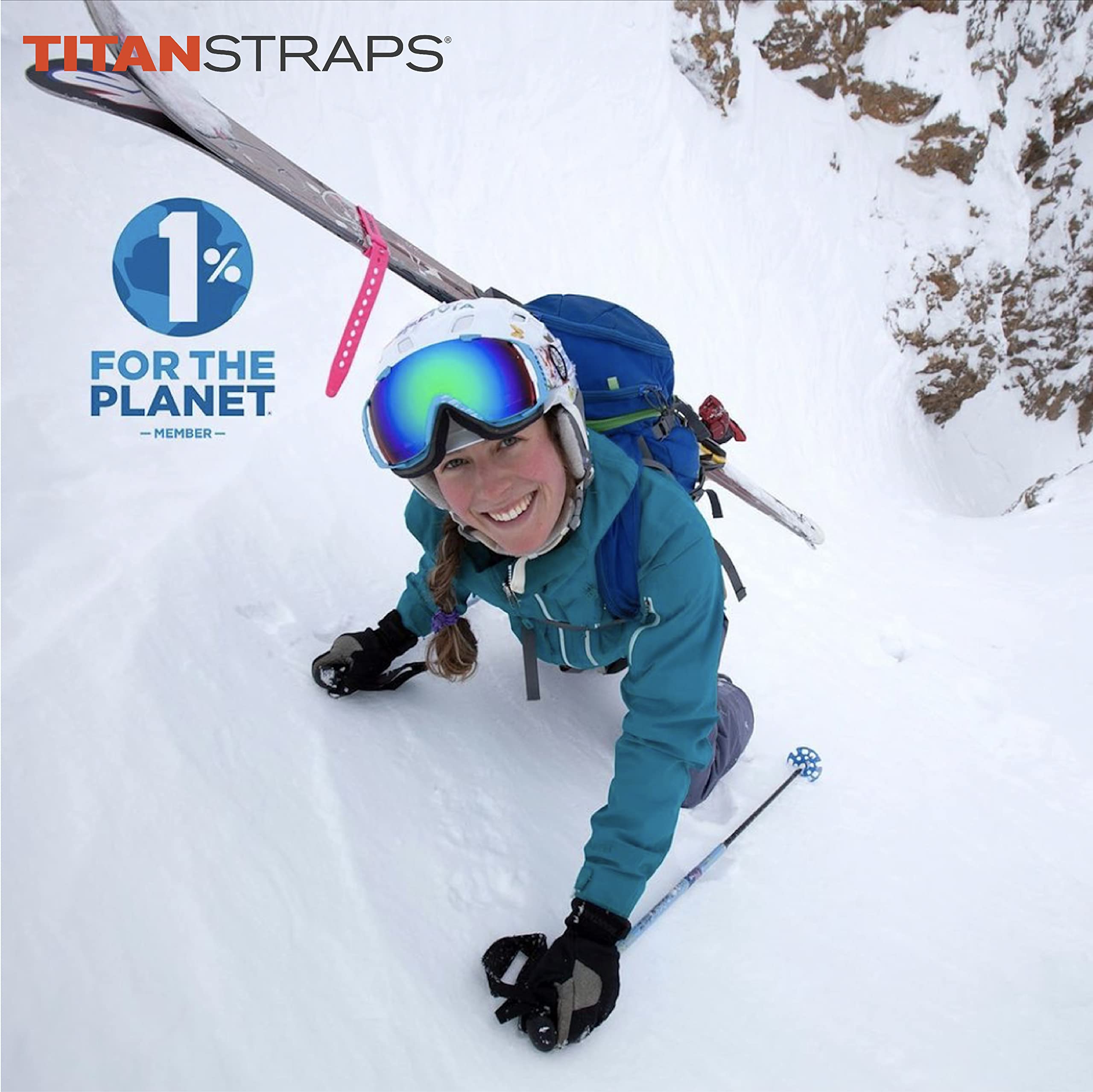 Titan Utility Straps - Easy-To-Use, Reliable Tension Straps Forasecuring Bike  Moto Gear, Skis, Hoses, Field Repair - Useain Fri