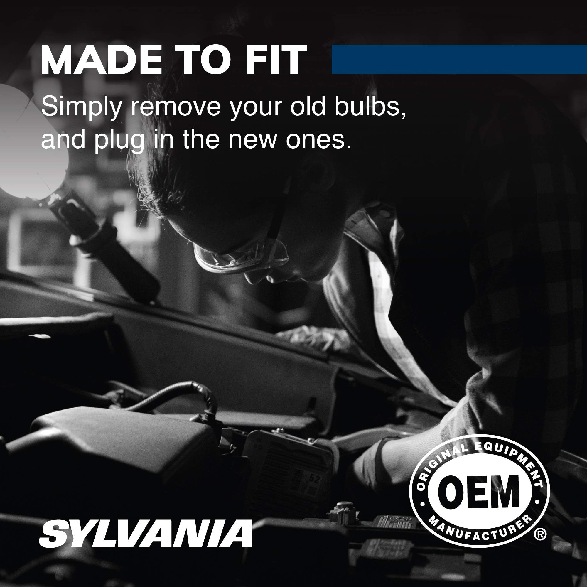 Sylvania - 7506 Silverstar Mini Bulb - Brighter And Whiter Light, Ideal For Daytime Running Lights (Drl) And Back-Up/Reverse Lig