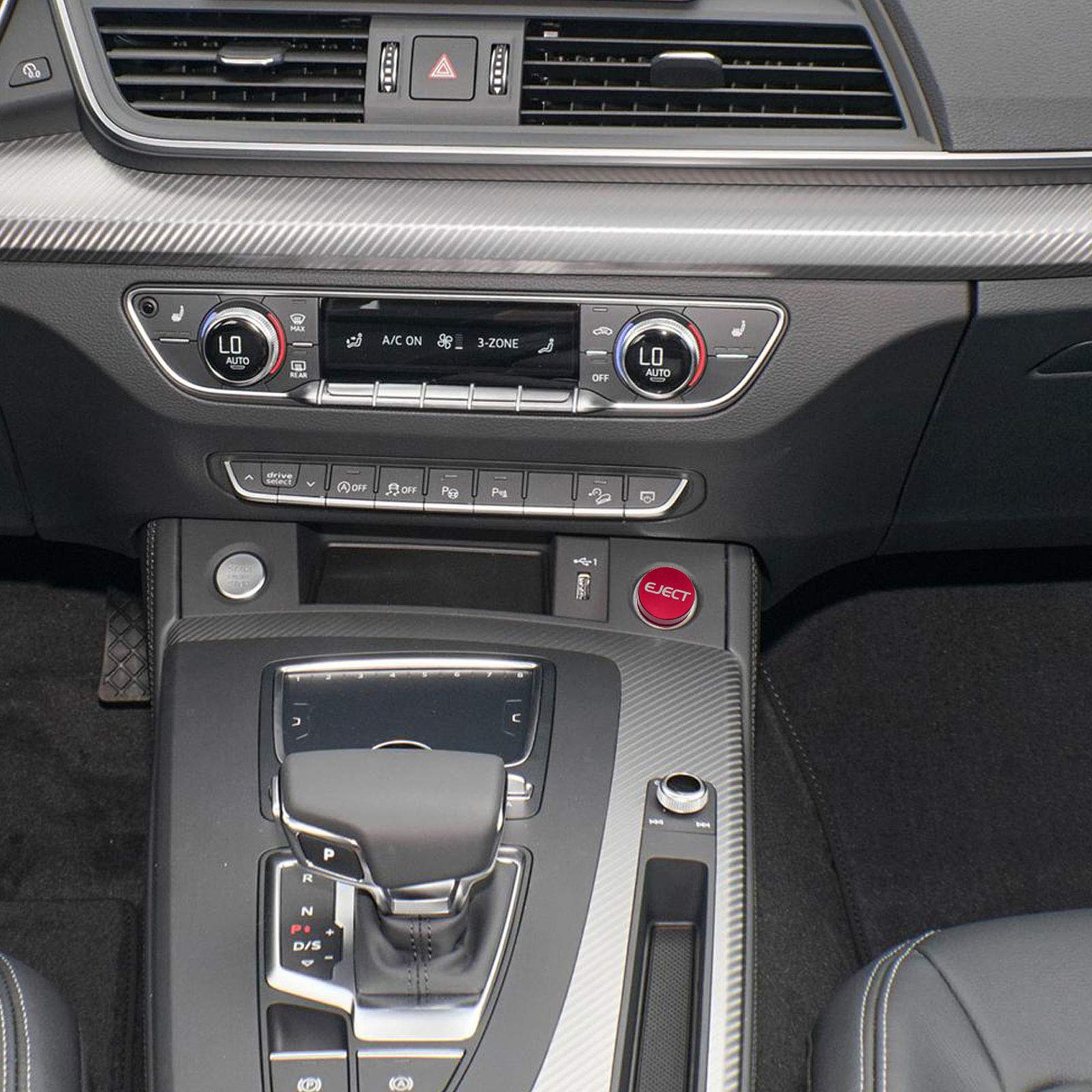 Billet Aluminum Cigarette Lighter Plug Cover, Fits All Vehicles With Standard 12 Volt Power Source (Eject)