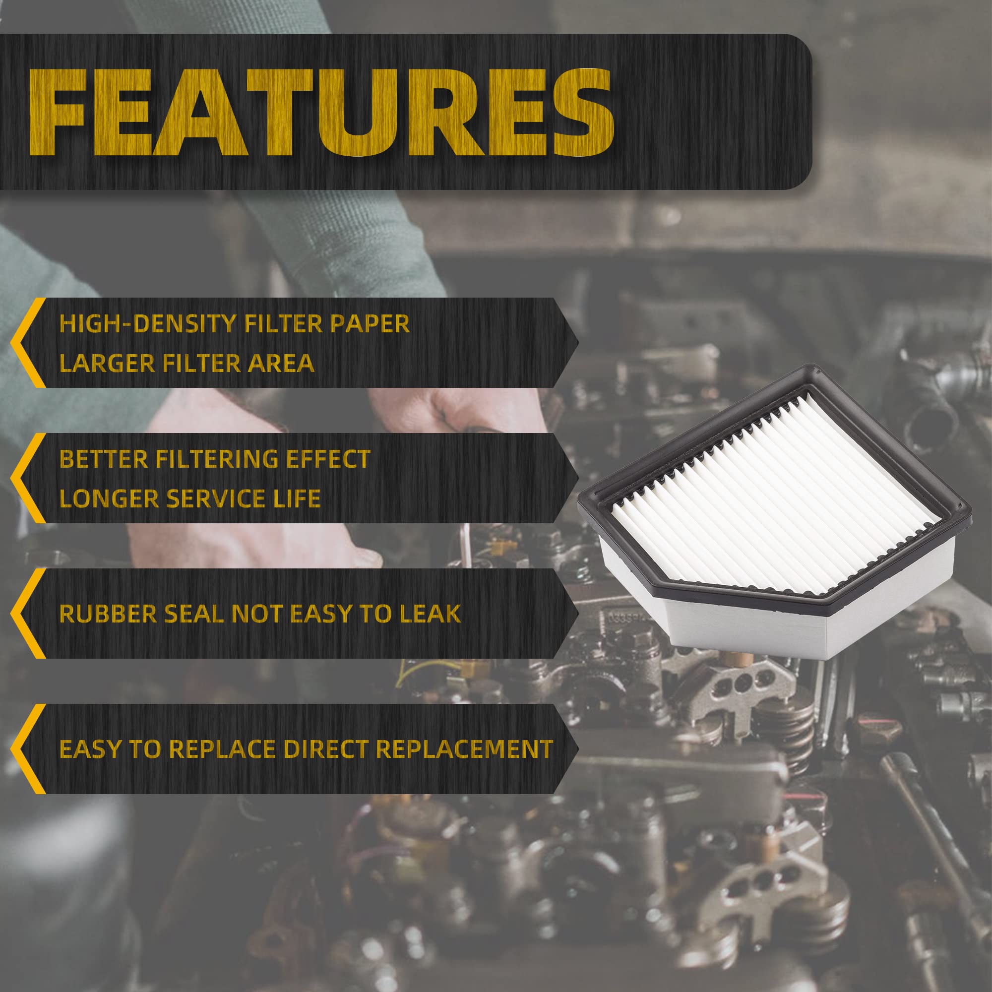 Dasbecan 16546-6Ra0A Air Filter Compatible With 2021 2022 2023 Nissan Rogue 2.5L Engine