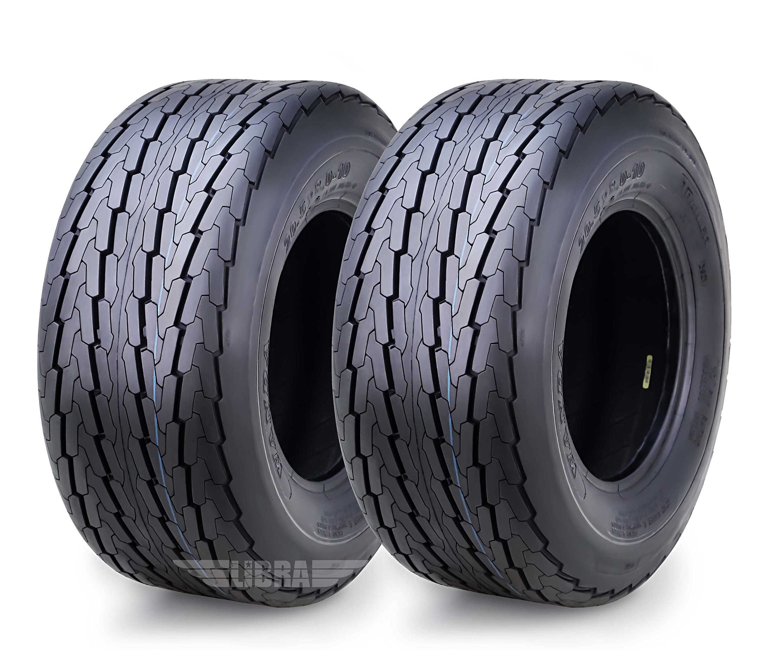 Wanda 18.5X8.5-8 Trailer Tires 8 Ply 18.5X8.5X8 Load Range D -Set 2-11043