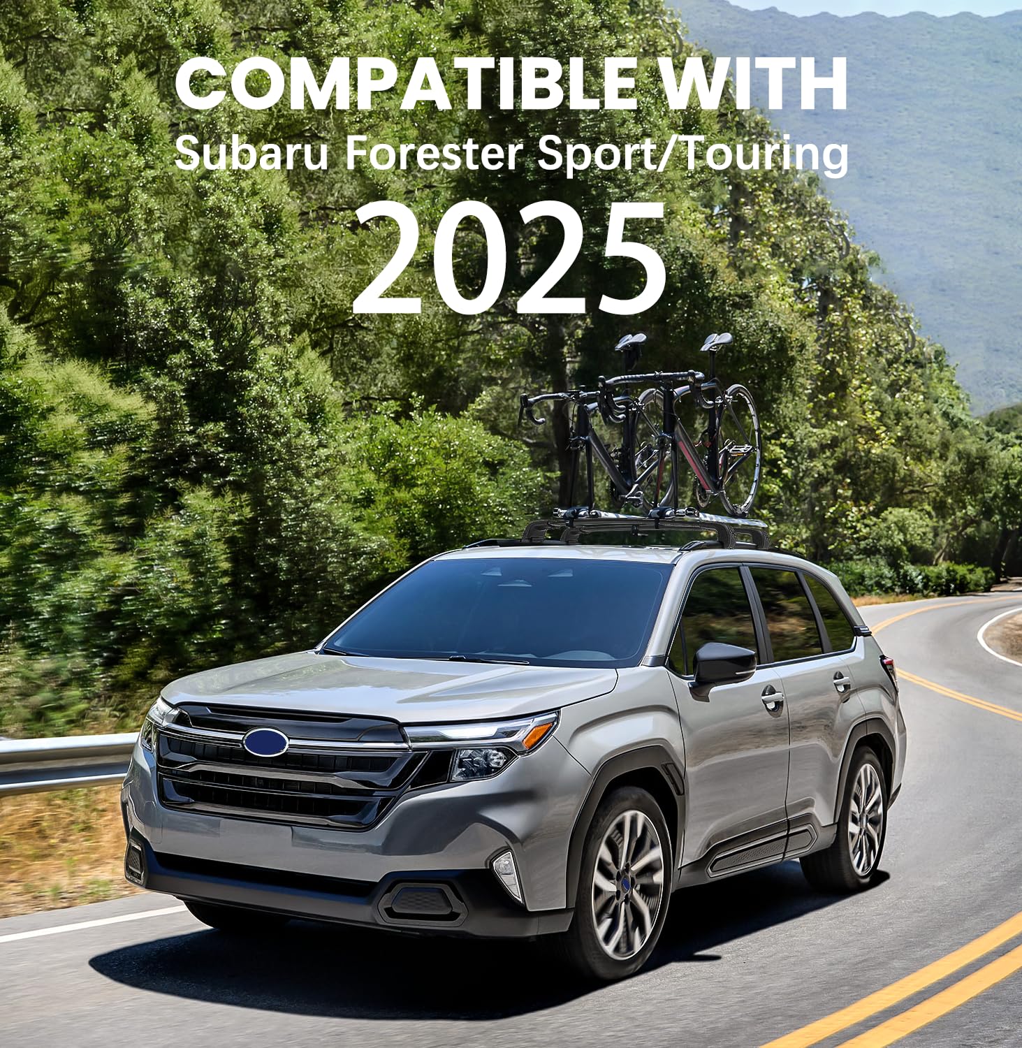 Hmmtyrack Roof Rack Cross Bars Compatible With 2025 Subaru Forester Sport/Touring, Aluminum Lockable Roof Rails Crossbars For Ro