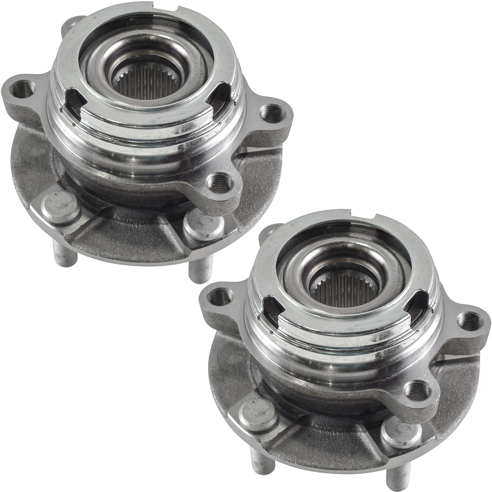 Trq Front Wheel Hub Bearings Assembly Set Compatible With 2003-2007 Nissan Murano 2004-2009 Quest