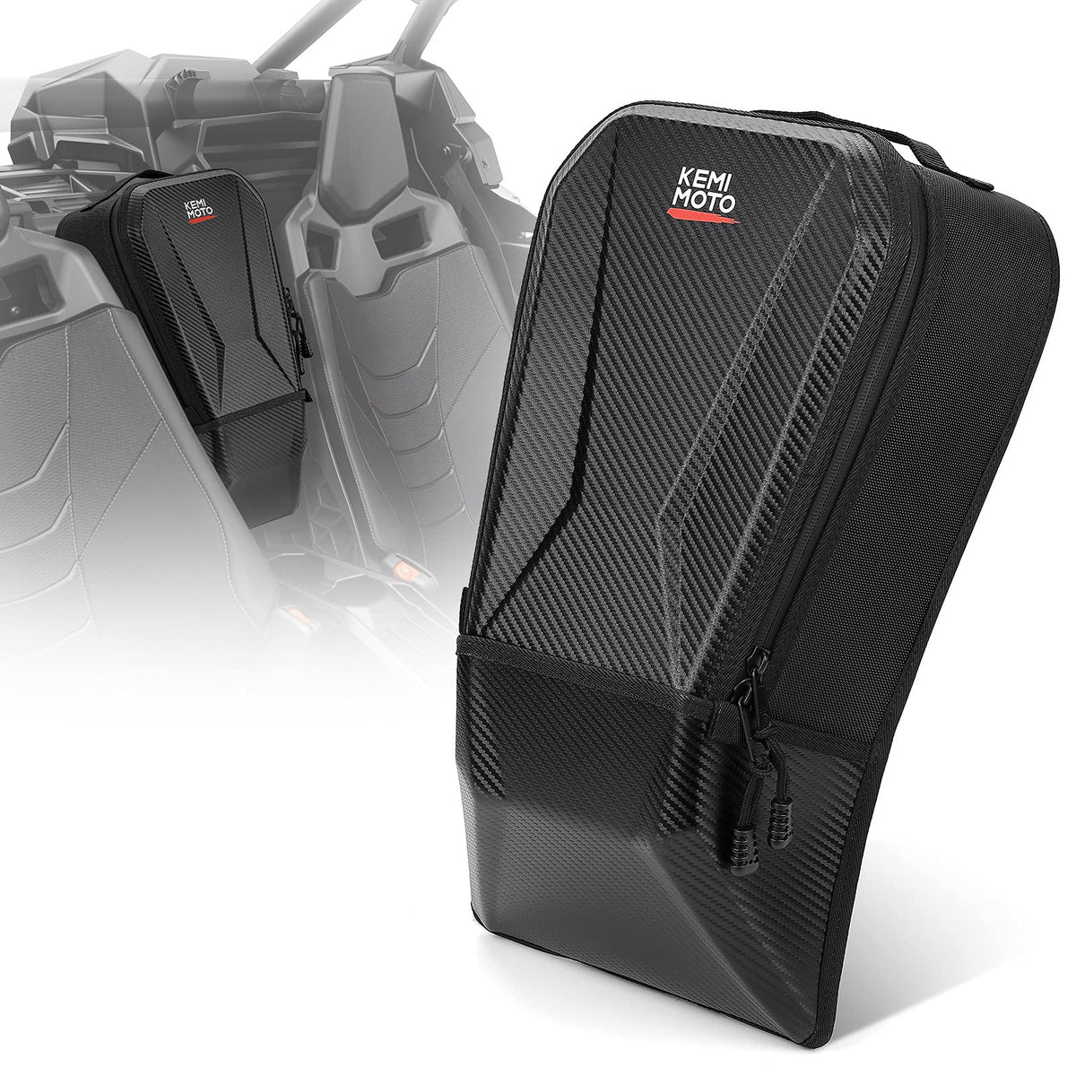 Kemimoto X3 Bag Upgraded X3 Storage Bags Center Shoulder Console Box Between Seat Storage Compatible With Can Am Maverick X3 Max Xrs Xds Turbo R Rr 2017 2018 2019 2020 2021 2022 2023