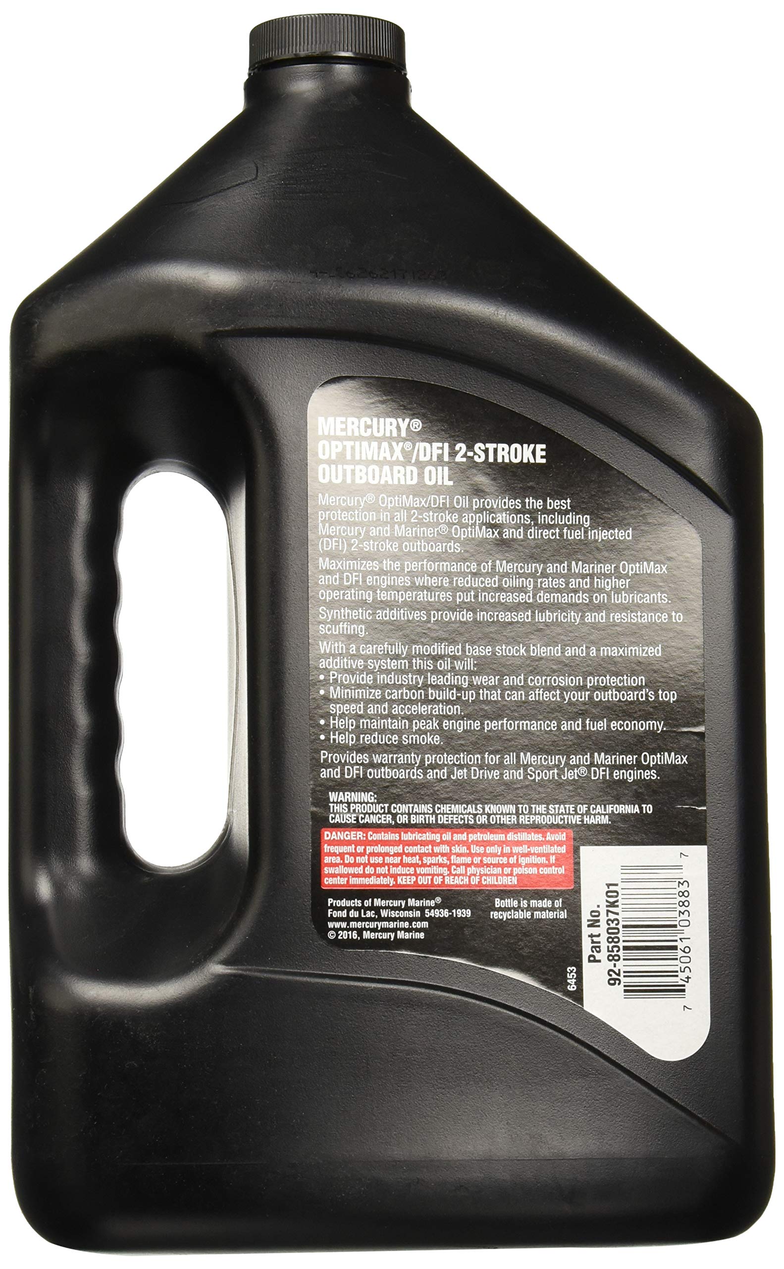 Mercury Optimax /Dfi 2-Cycle Outboard Oil 1 Gallon 92-858037K01