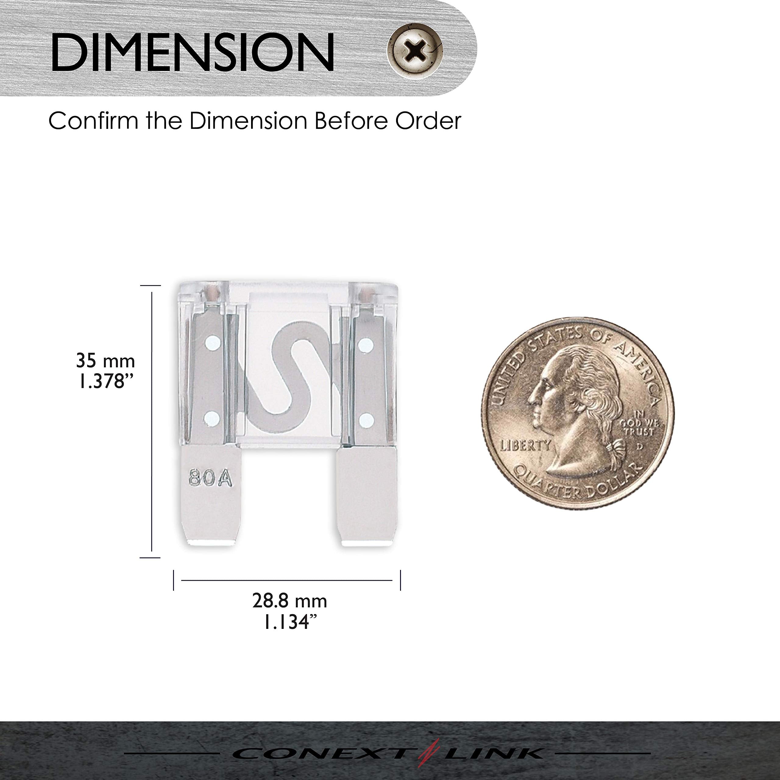 Conext Link Maxi80-10 Nickel 80 Amp Maxi Fuse 10 Pack (14296)