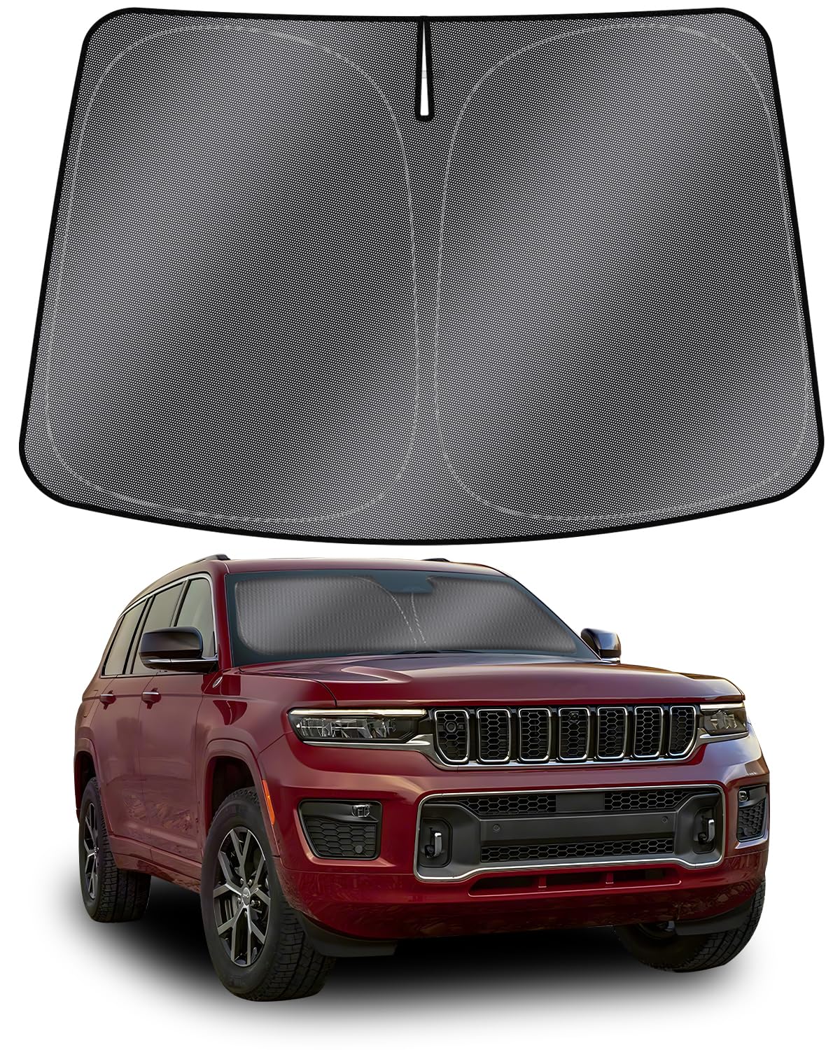 Mixsuper Liner Windshield Sun Shade For Jeep Grand Cherokee L 2021-2025 Windshield Sunshades For Grand Cherokee L Accessories Fr