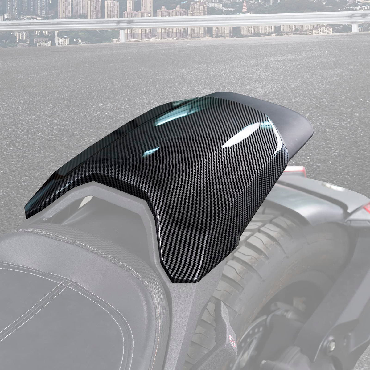 A & Utv Pro Ryker Mono Seat Cowl For Can-Am Ryker, Carbon Fiber Pattern Mono Seat Cowl Cover Kit For Can Am Ryker 600 900 All Models, Replace Oem # 219401001,1Pcs
