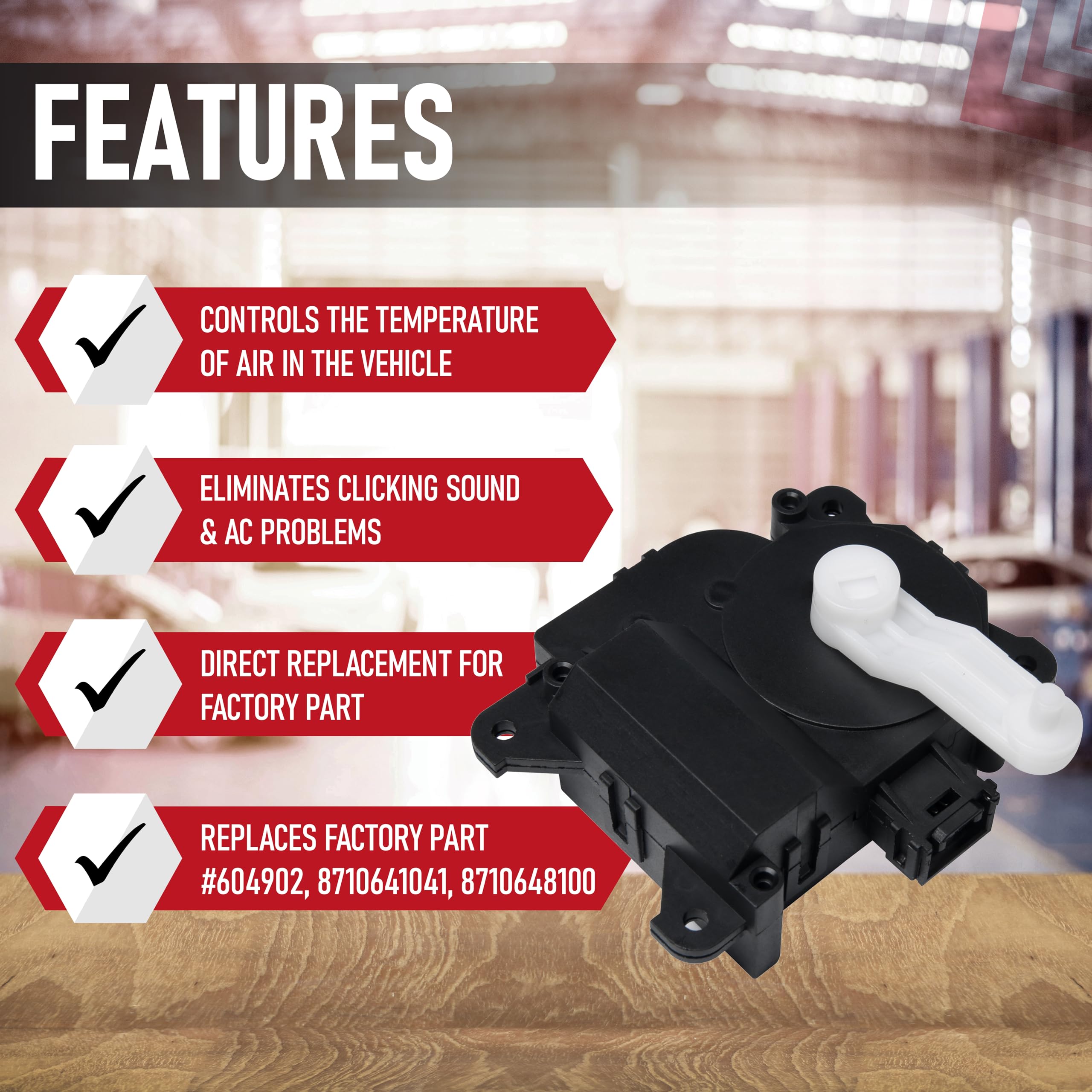 Hvac Air Blend Door Actuator Heater Replacement By Aa Ignition - Compatible With Lexus & Toyota Vehicles - Es300, Es330, Rx330,