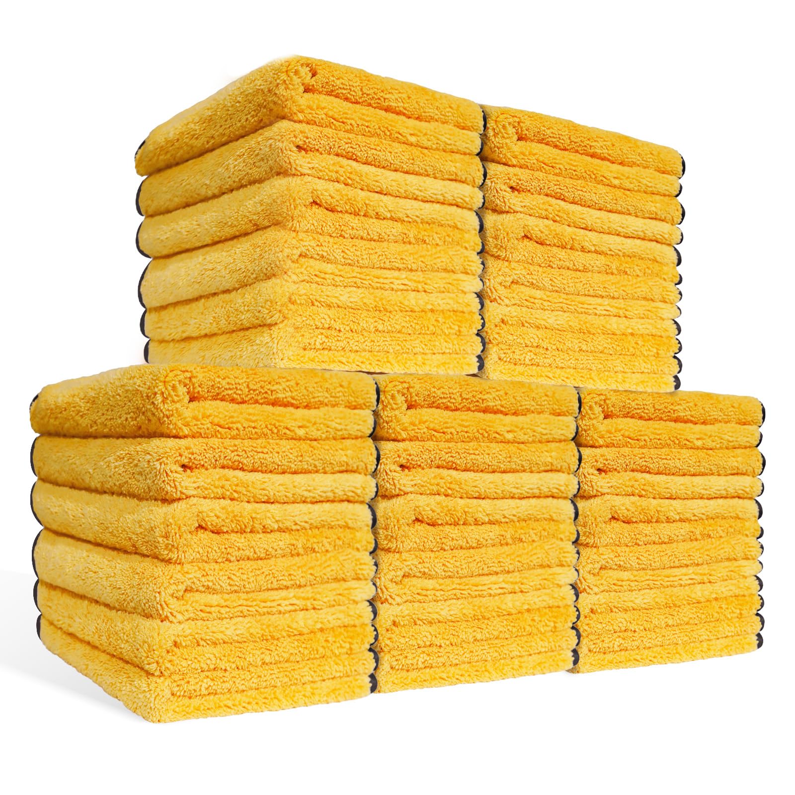 MRD's Home Premium Microfiber Towels,16inch*14inch Microfiber Cleaning Cloth Car Drying Towel,Safe for Car Wash Scratch Free, St