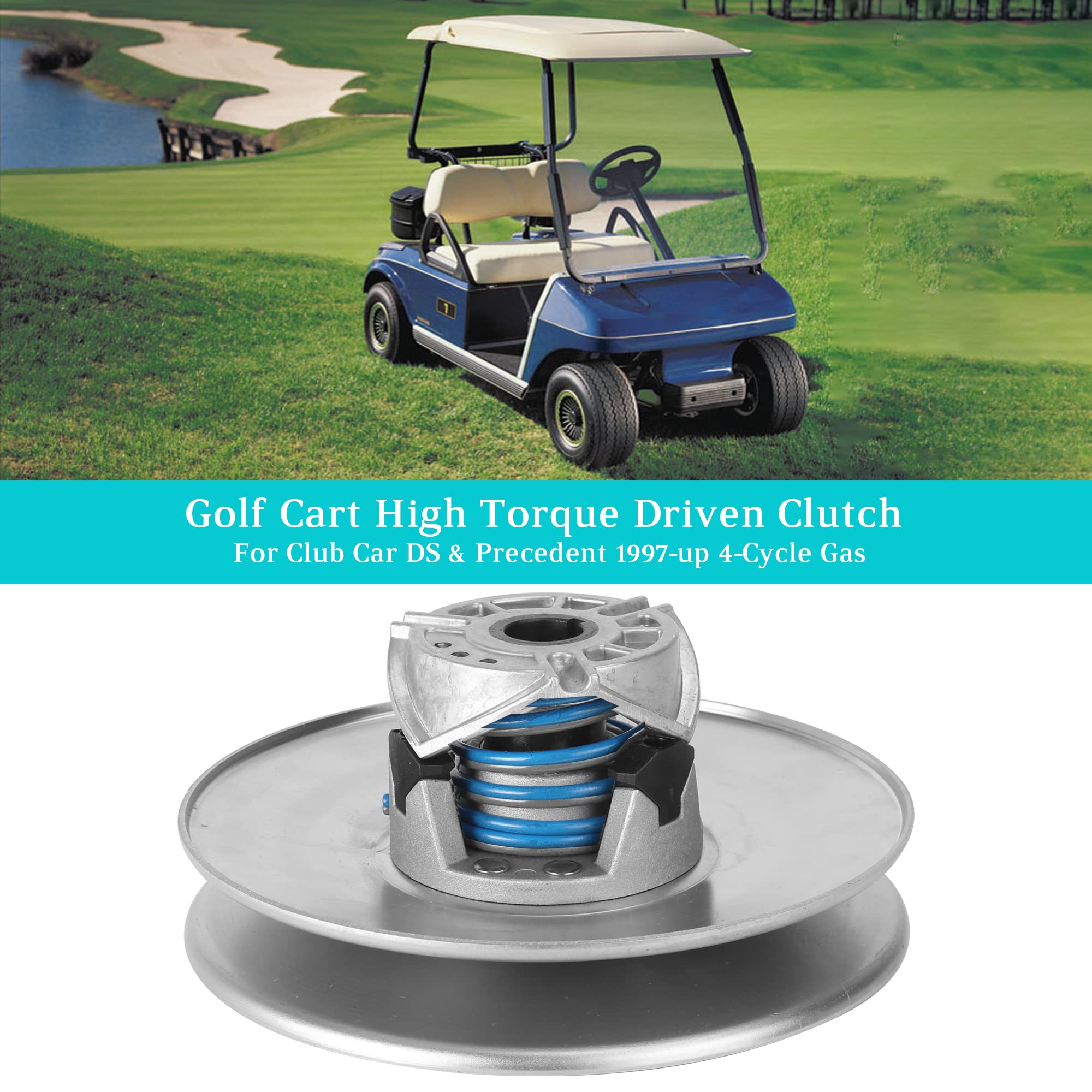 10L0L Golf Cart High Torque Driven Clutch For Club Car Ds & Precedent,1997-Up Club Cart 4-Cycle Gas Model Oem# 101834001 5701 -
